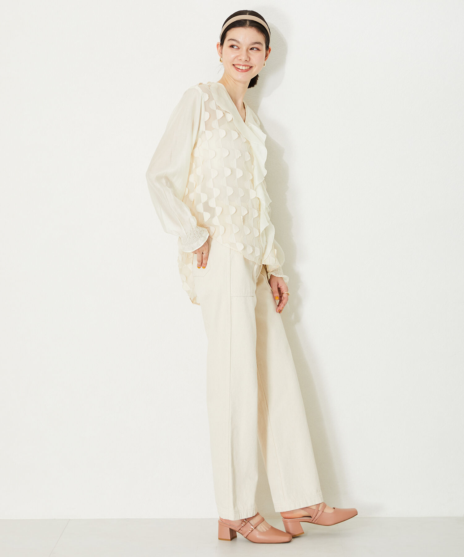 ORiental TRaffic「スクエアトゥバックストラップパンプス/41116」|パンプス|