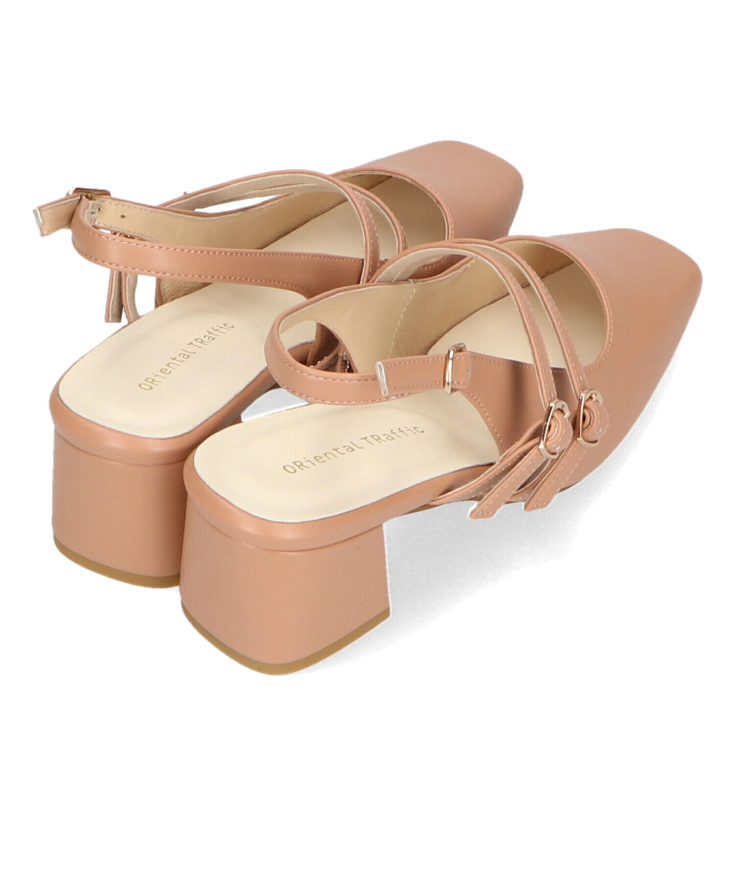 ORiental TRaffic「スクエアトゥバックストラップパンプス/41116」|パンプス|