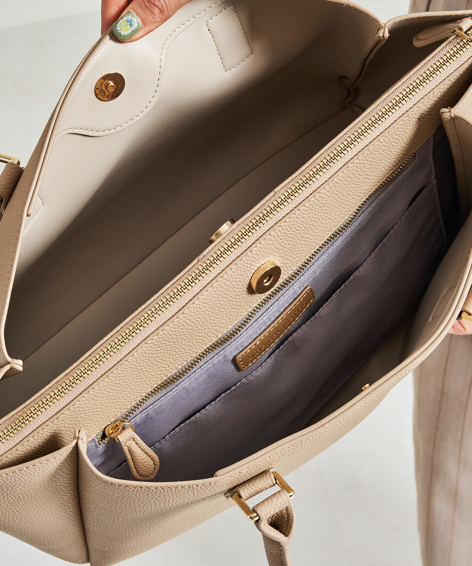 ORiental TRaffic「【BAG】A4横長トートバッグ/BA-220 通勤 通学 オフィスカジュアル 人気 トレンド 売れてる」|トートバッグ|