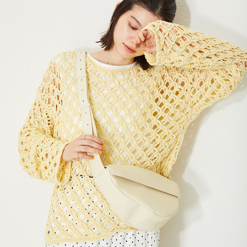 ORiental TRaffic「ソフトレザーボディーバッグ/BA-222」|ショルダー・メッセンジャー|WHITE