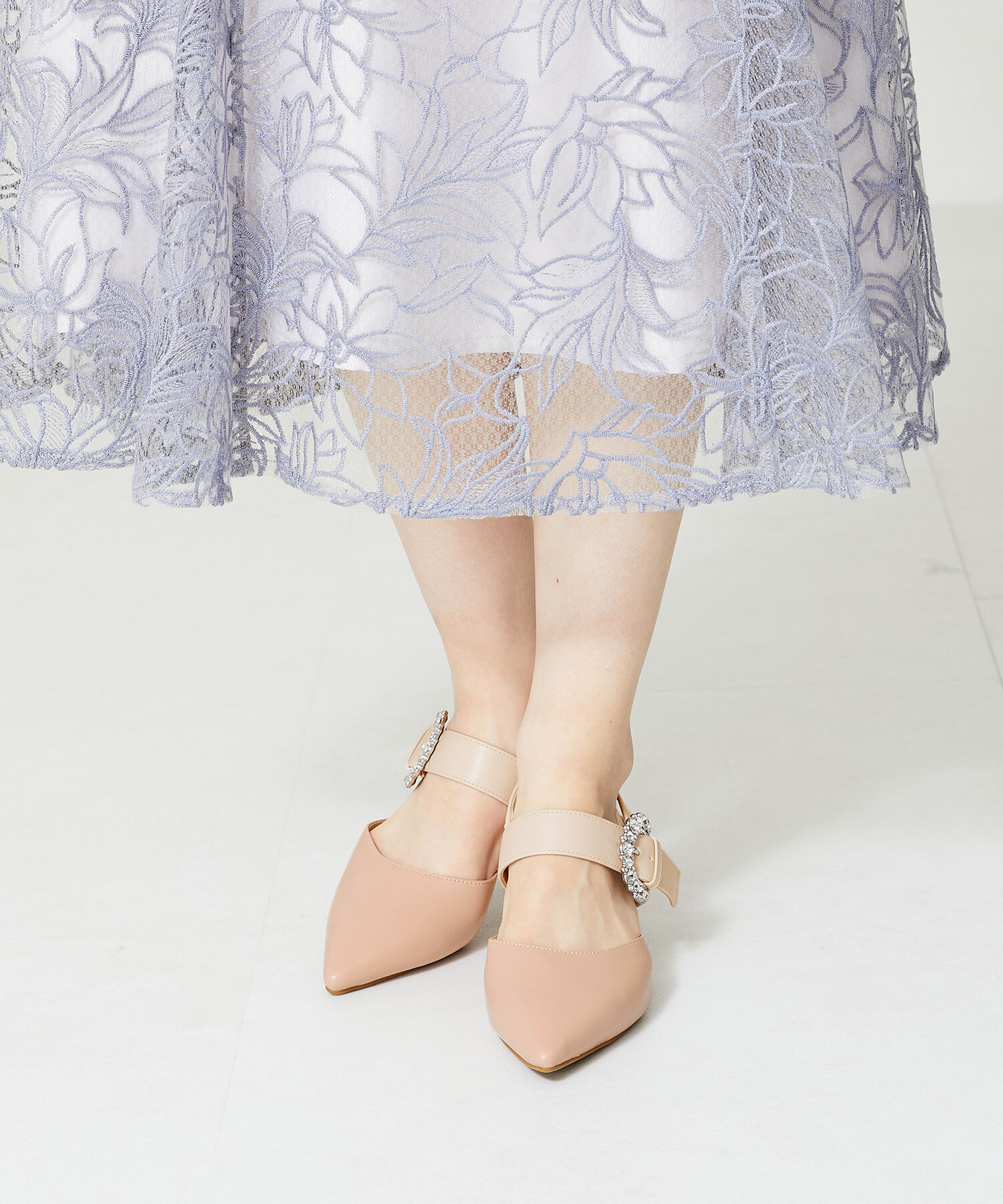 ORiental TRaffic「ビジューバックルストラップパンプス/41125」|パンプス|