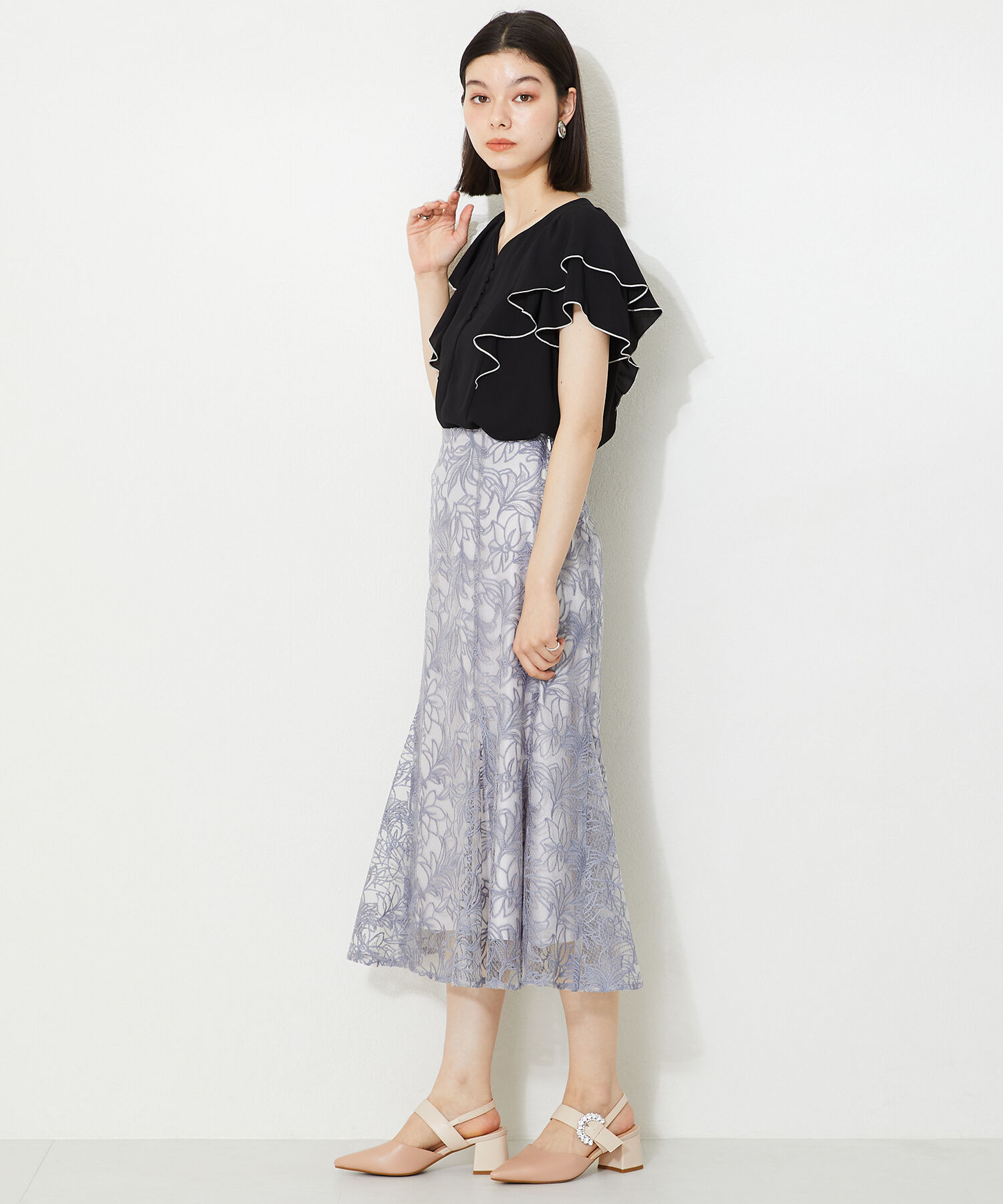 ORiental TRaffic「ビジューバックルストラップパンプス/41125」|パンプス|