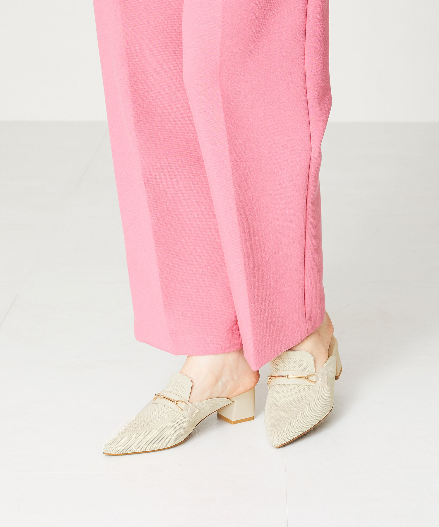 ORiental TRaffic「ローファーデザインニットミュール/45102」|パンプス|