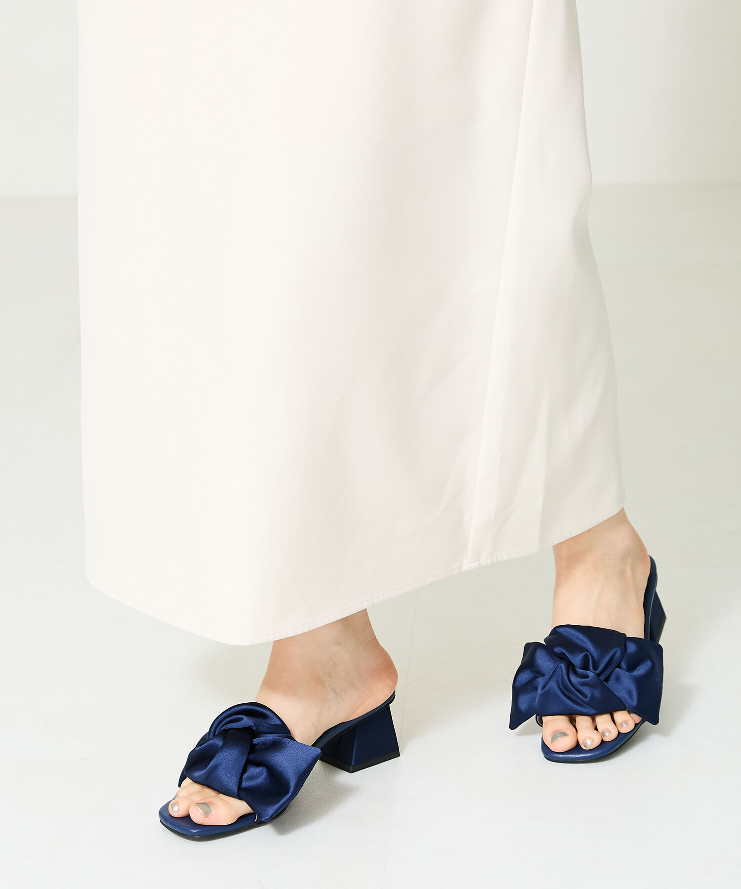 ORiental TRaffic「ビッグリボンモチーフミュール/41227」|サンダル|