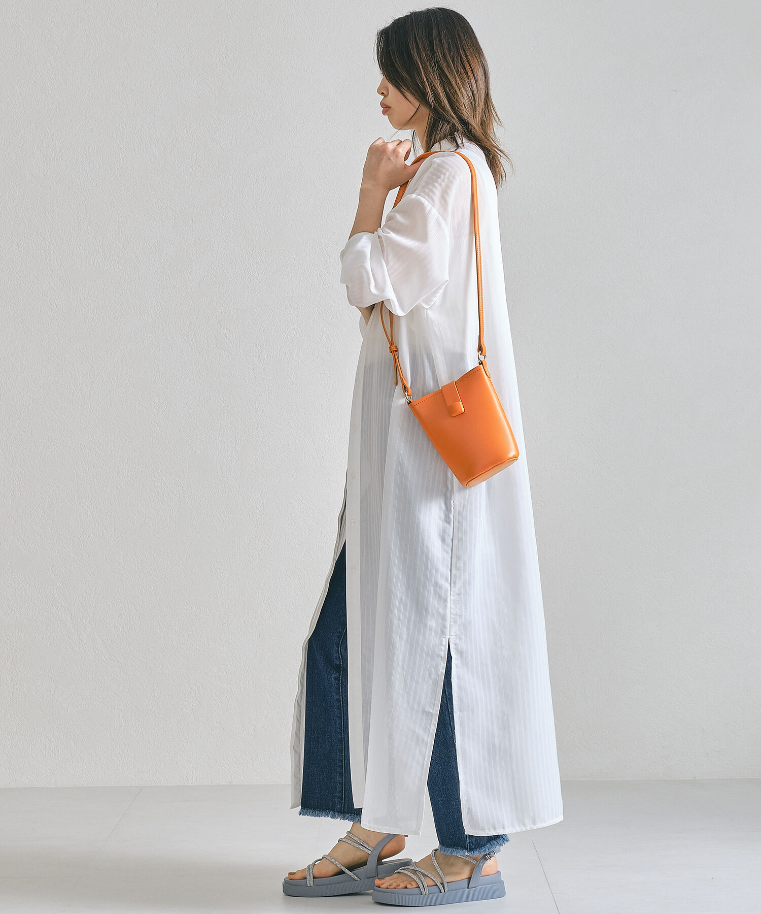 ORiental TRaffic「【BAG】フラップ付きショルダーポーチ/BA-231 ポーチ バッグ　普段使い お出掛け 旅行 カジュアル」|ショルダー・メッセンジャー|