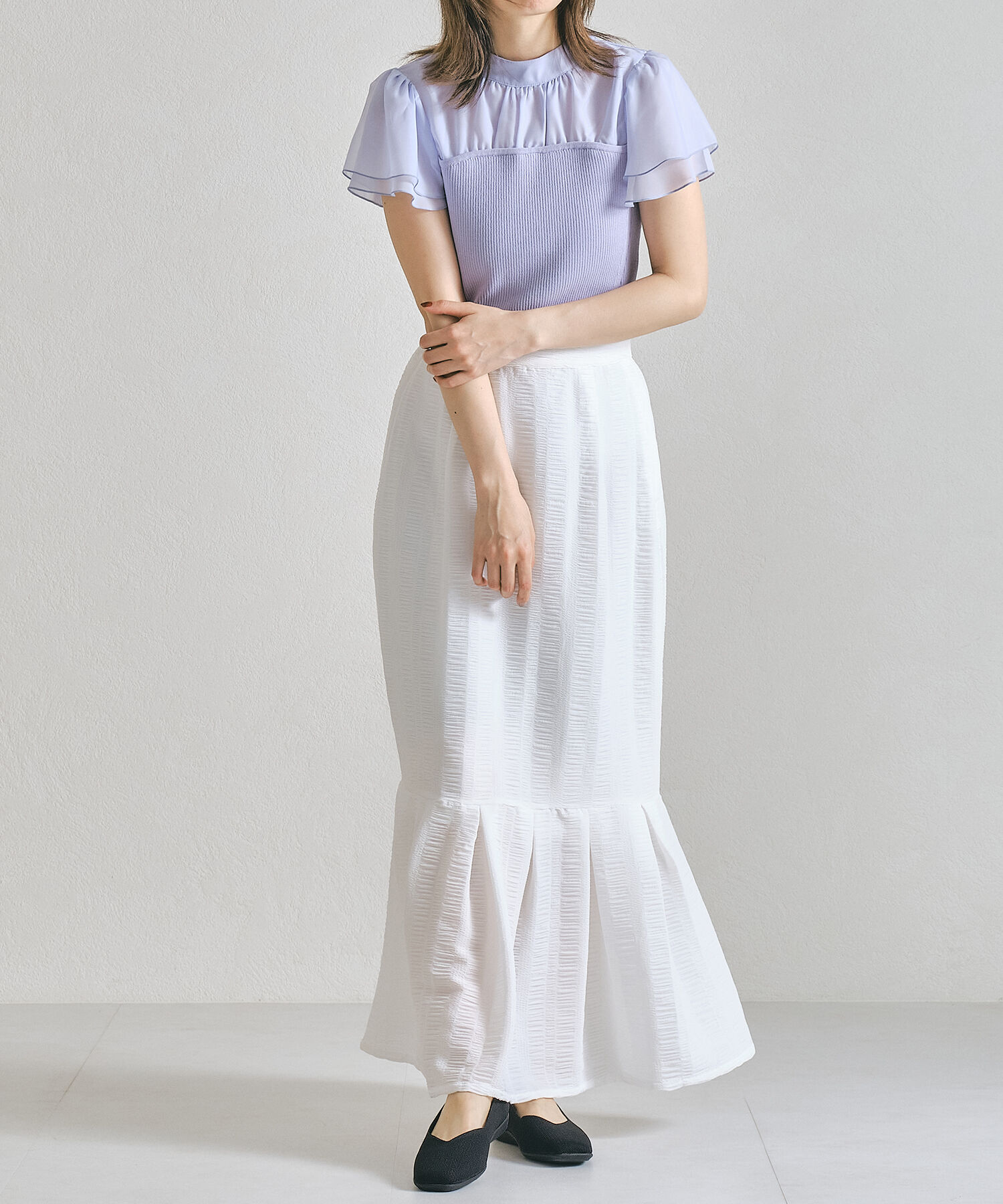 ORiental TRaffic「【洗濯OK】 ニットパンプス /R-3215 軽量 フラット ニット 通気性 柔らかい」|パンプス|