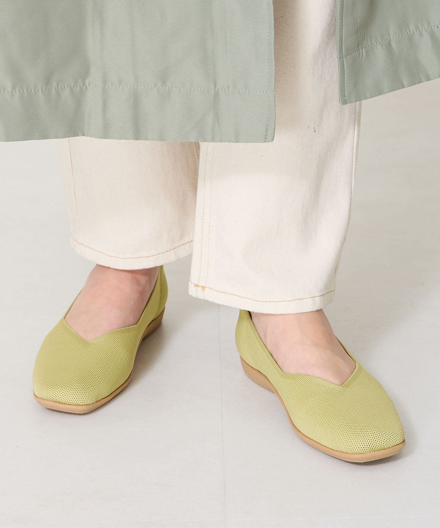 ORiental TRaffic「【洗濯OK】 ニットパンプス /R-3215 軽量 フラット ニット 通気性 柔らかい」|パンプス|