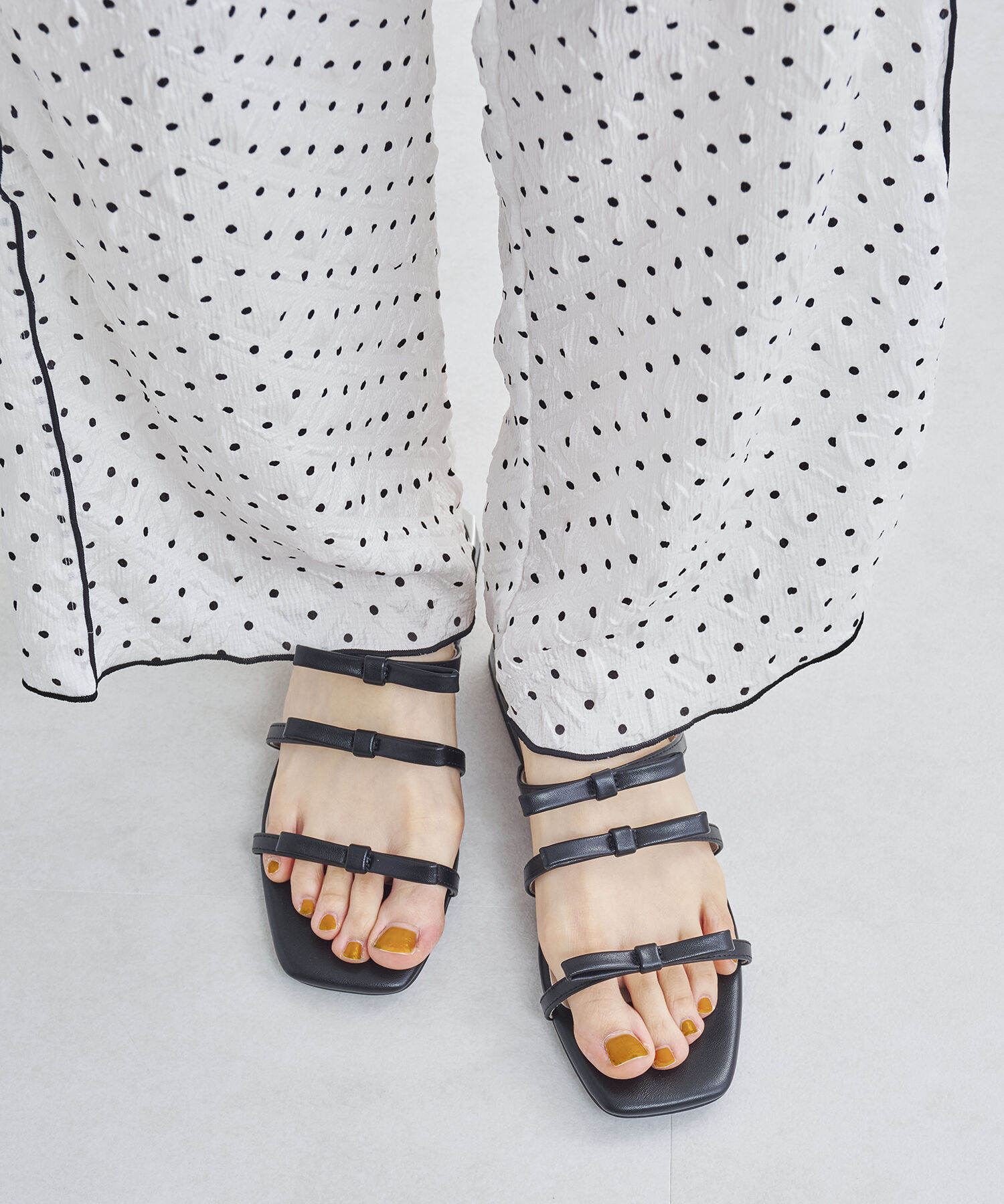 ORiental TRaffic「リボンストラップフラットサンダル/41247」|サンダル|