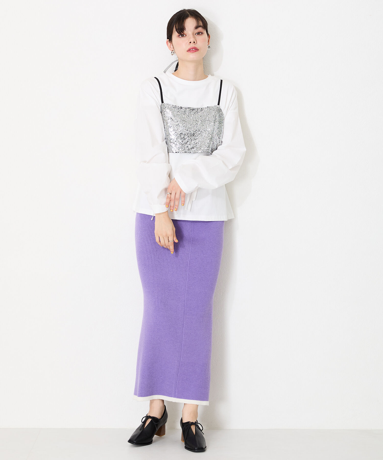 ORiental TRaffic「●2024秋冬新作●ウッドヒール甲深パンプス/41307」|パンプス|