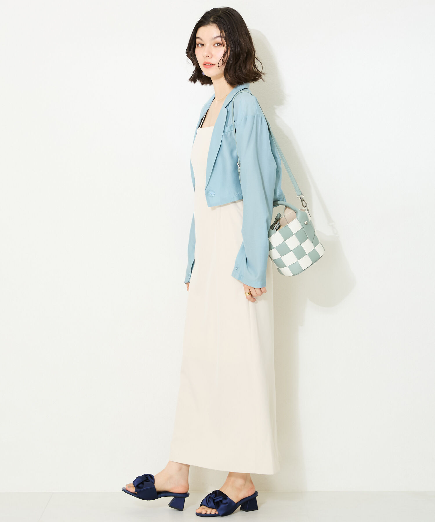 ORiental TRaffic「【BAG】編みデザインハンドバッグ/BA-229」|ショルダー・メッセンジャー|