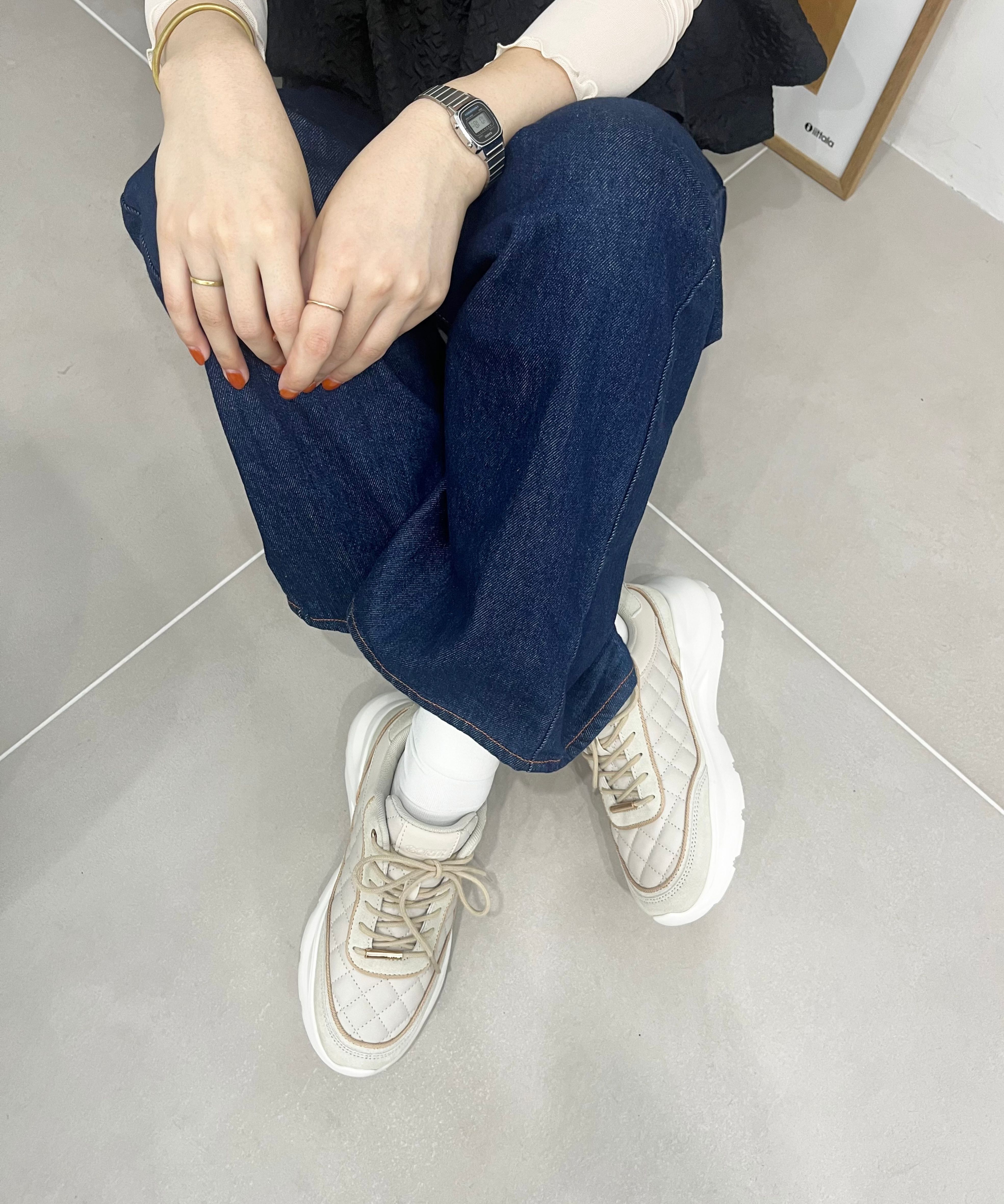 ORiental TRaffic「【トレンド】キルティングデザインスニーカー/OT3743」|スニーカー|