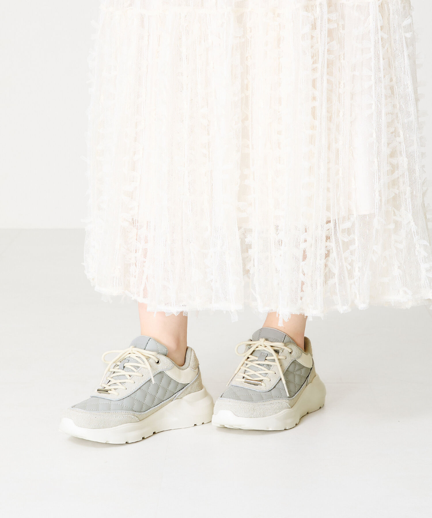 ORiental TRaffic「【トレンド】キルティングデザインスニーカー/OT3743」|スニーカー|