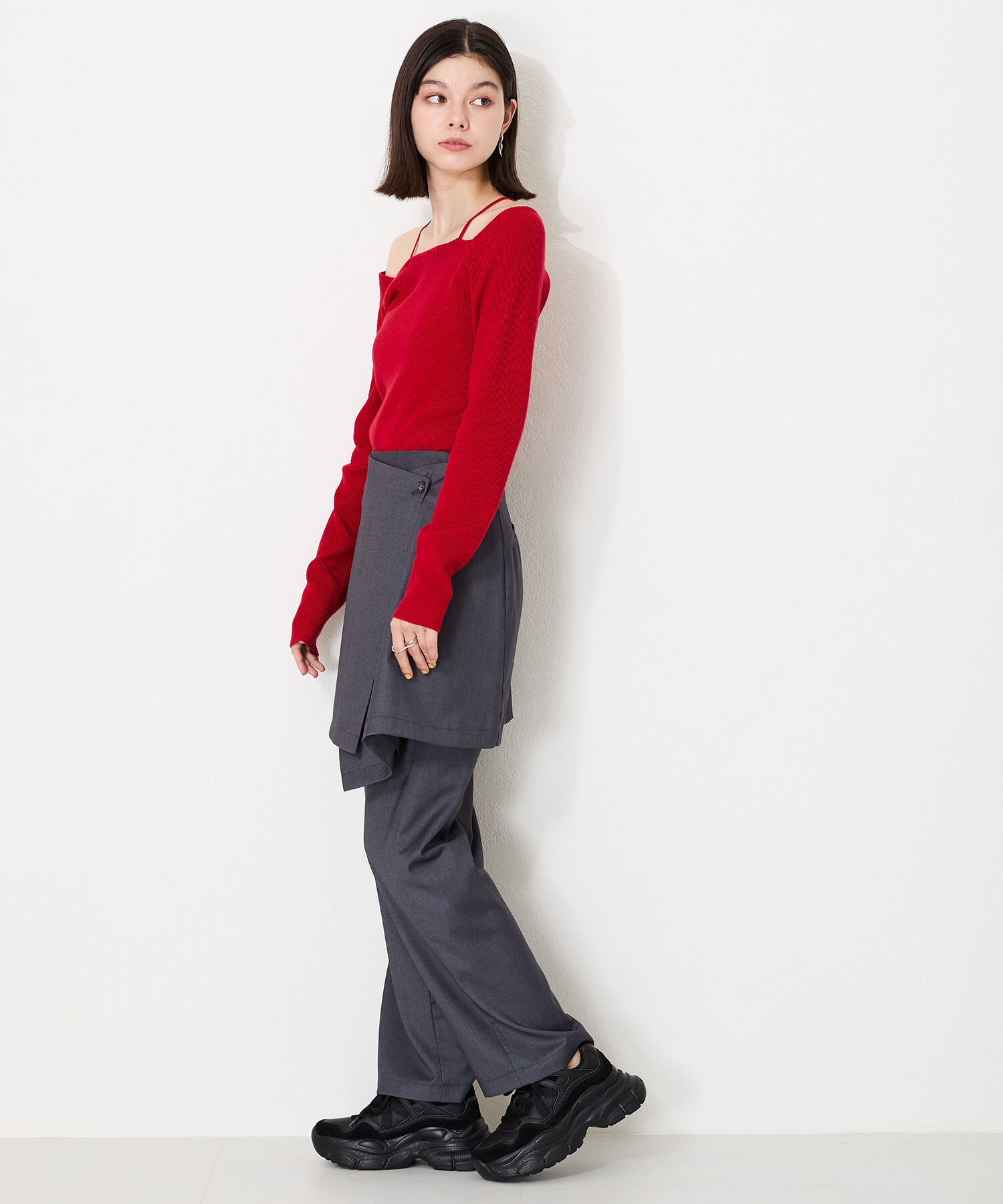 ORiental TRaffic「【アウトレット価格】ナイロンテープ厚底スニーカー/OT3745」|スニーカー|