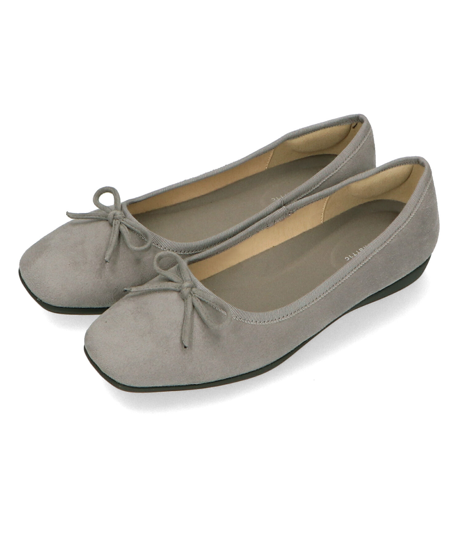 ORiental TRaffic「【WEB限定】 スクエアトゥ バレエシューズ /R-4009 フラット 軽い  厚手クッション」|パンプス|