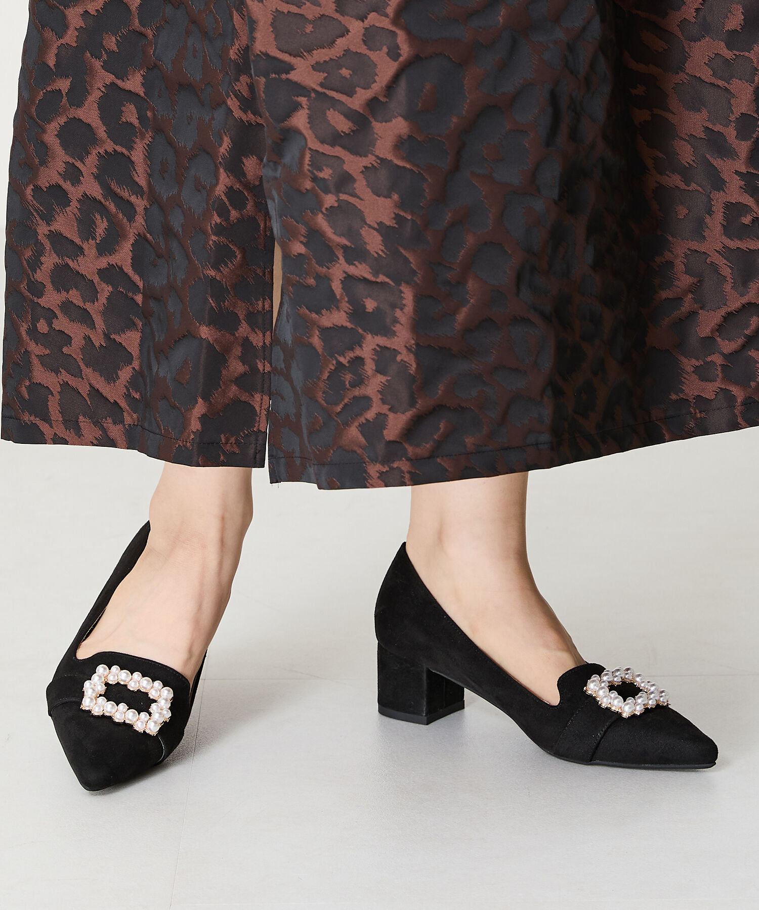 ORiental TRaffic「●2024秋冬新作●パールモチーフヒールオペラパンプス/41312」|パンプス|