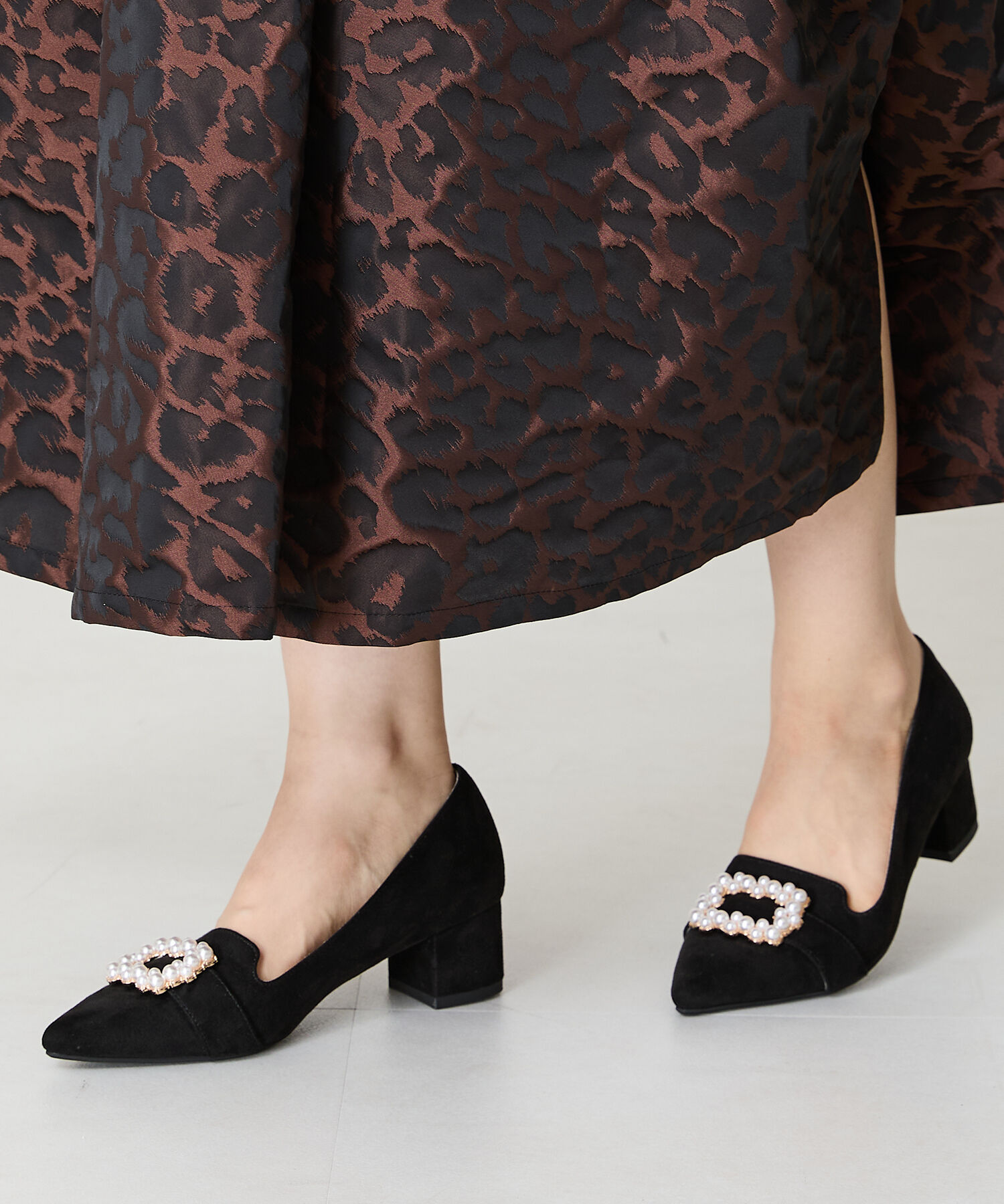 ORiental TRaffic「●2024秋冬新作●パールモチーフヒールオペラパンプス/41312」|パンプス|