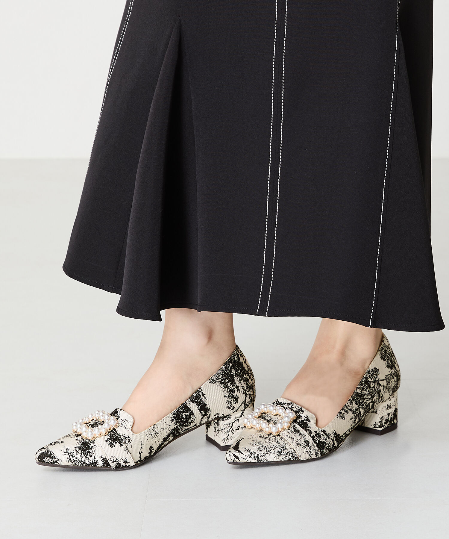 ORiental TRaffic「●2024秋冬新作●パールモチーフヒールオペラパンプス/41312」|パンプス|