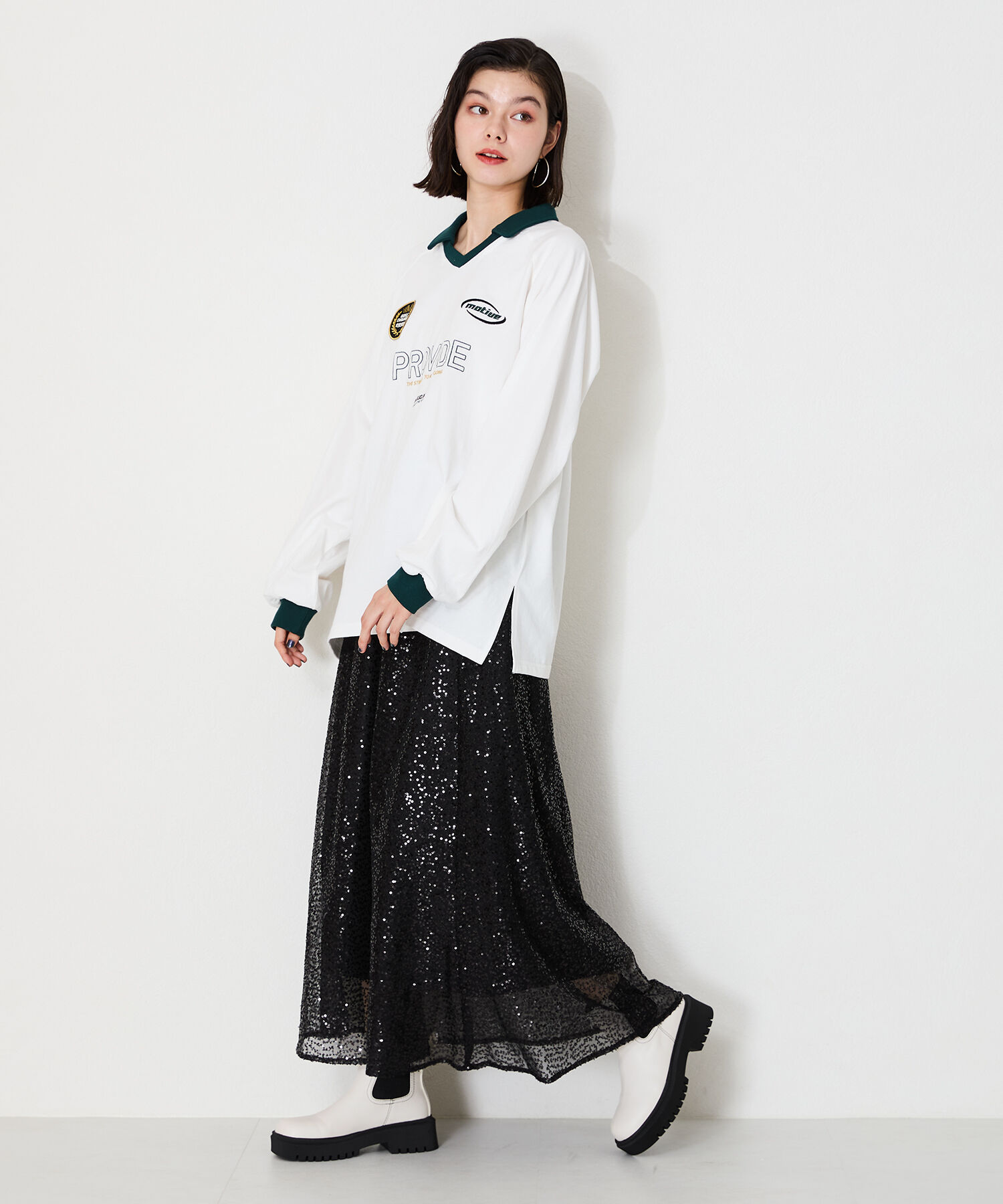 ORiental TRaffic「2024秋冬新作カラーステッチサイドゴアブーツ/41408」|ショートブーツ|