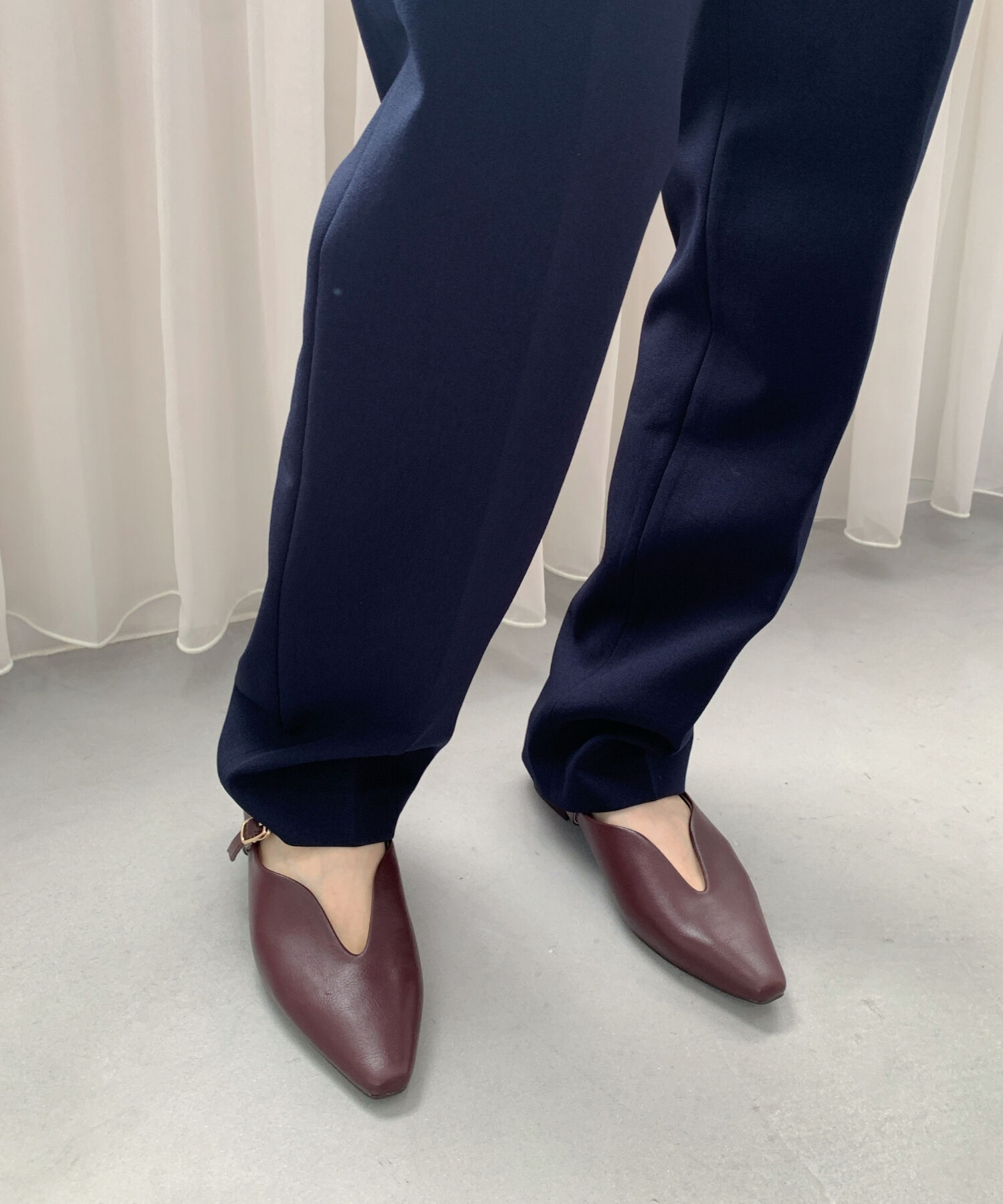 ORiental TRaffic「ベルト デザイン フラットパンプス /45302  ベーシック  シンプル ストラップパンプス」|パンプス|