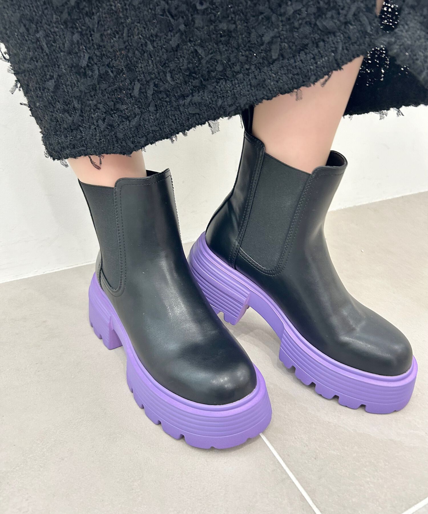 ORiental TRaffic「【EC限定】2024秋冬新作カラーソールショートブーツ/45401」|ショートブーツ|