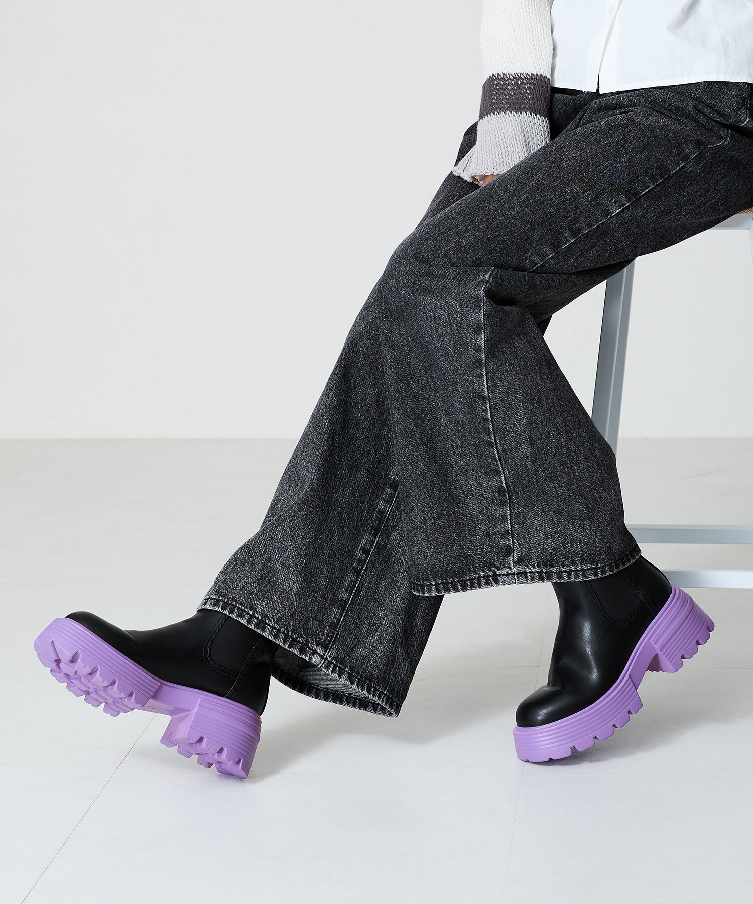 ORiental TRaffic「【EC限定】2024秋冬新作カラーソールショートブーツ/45401」|ショートブーツ|