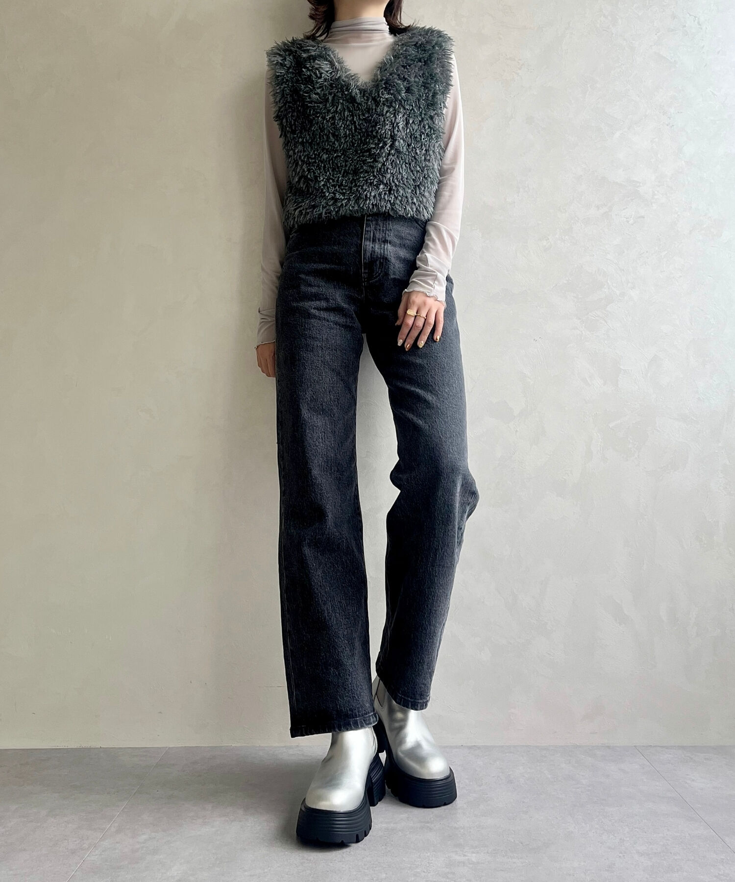 ORiental TRaffic「【EC限定】2024秋冬新作カラーソールショートブーツ/45401」|ショートブーツ|