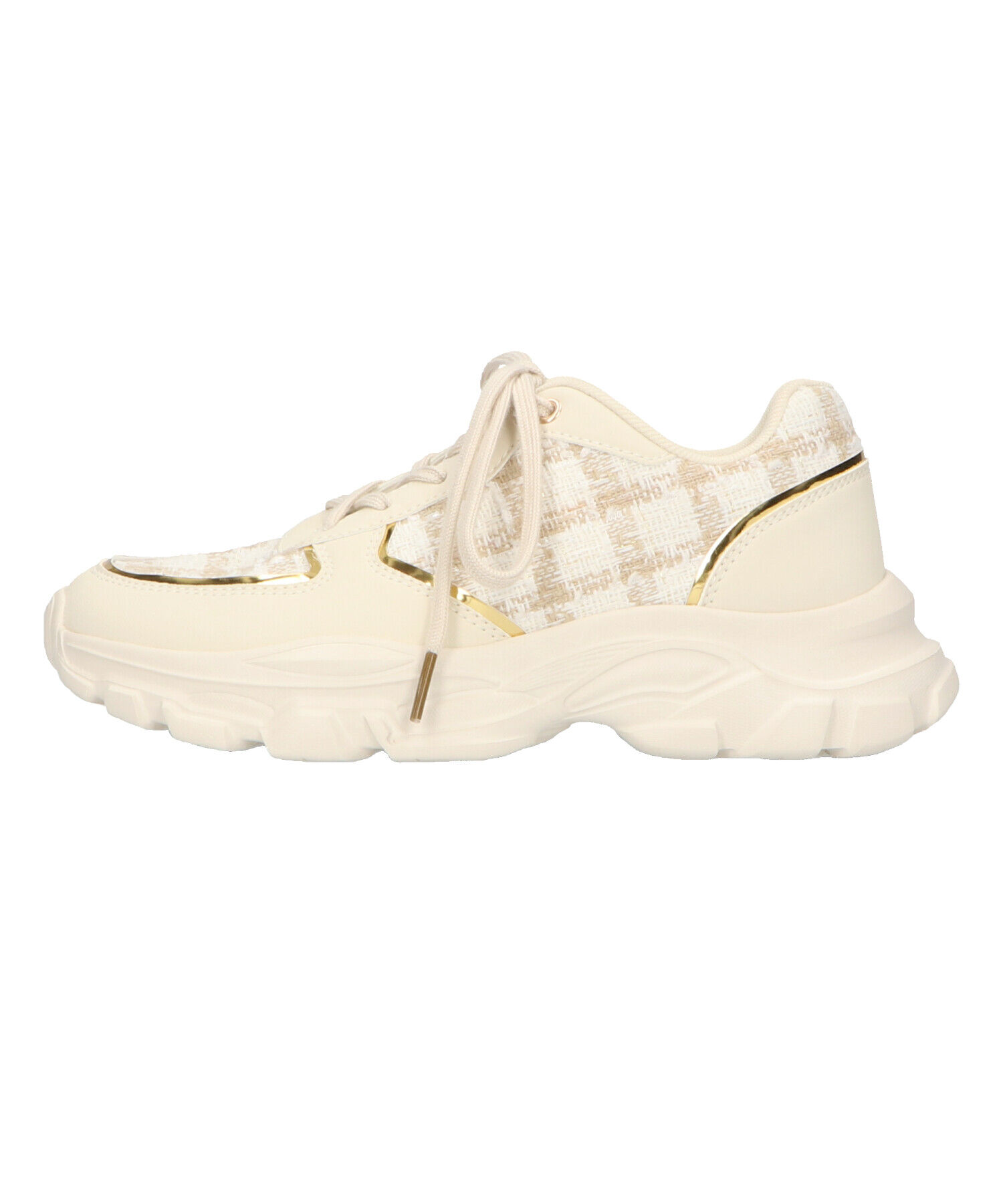 ORiental TRaffic「2WAYシューレースツイードスニーカー/OT3746」|スニーカー|