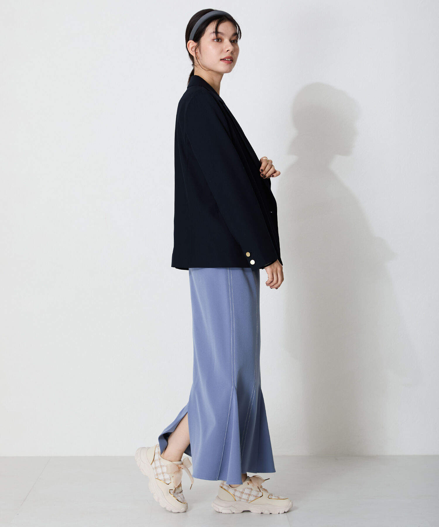 ORiental TRaffic「2WAYシューレースツイードスニーカー/OT3746」|スニーカー|