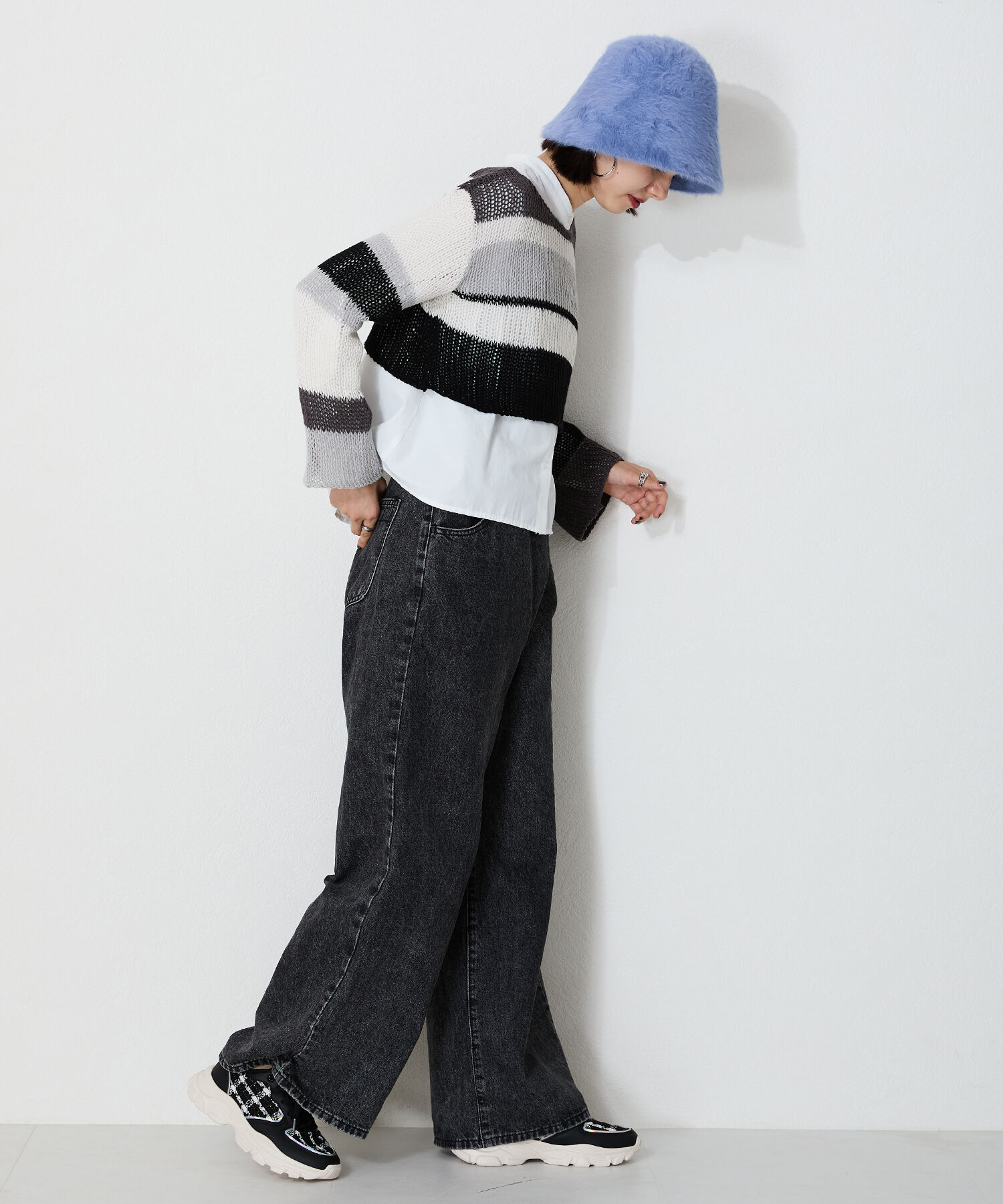 ORiental TRaffic「2WAYシューレースツイードスニーカー/OT3746」|スニーカー|