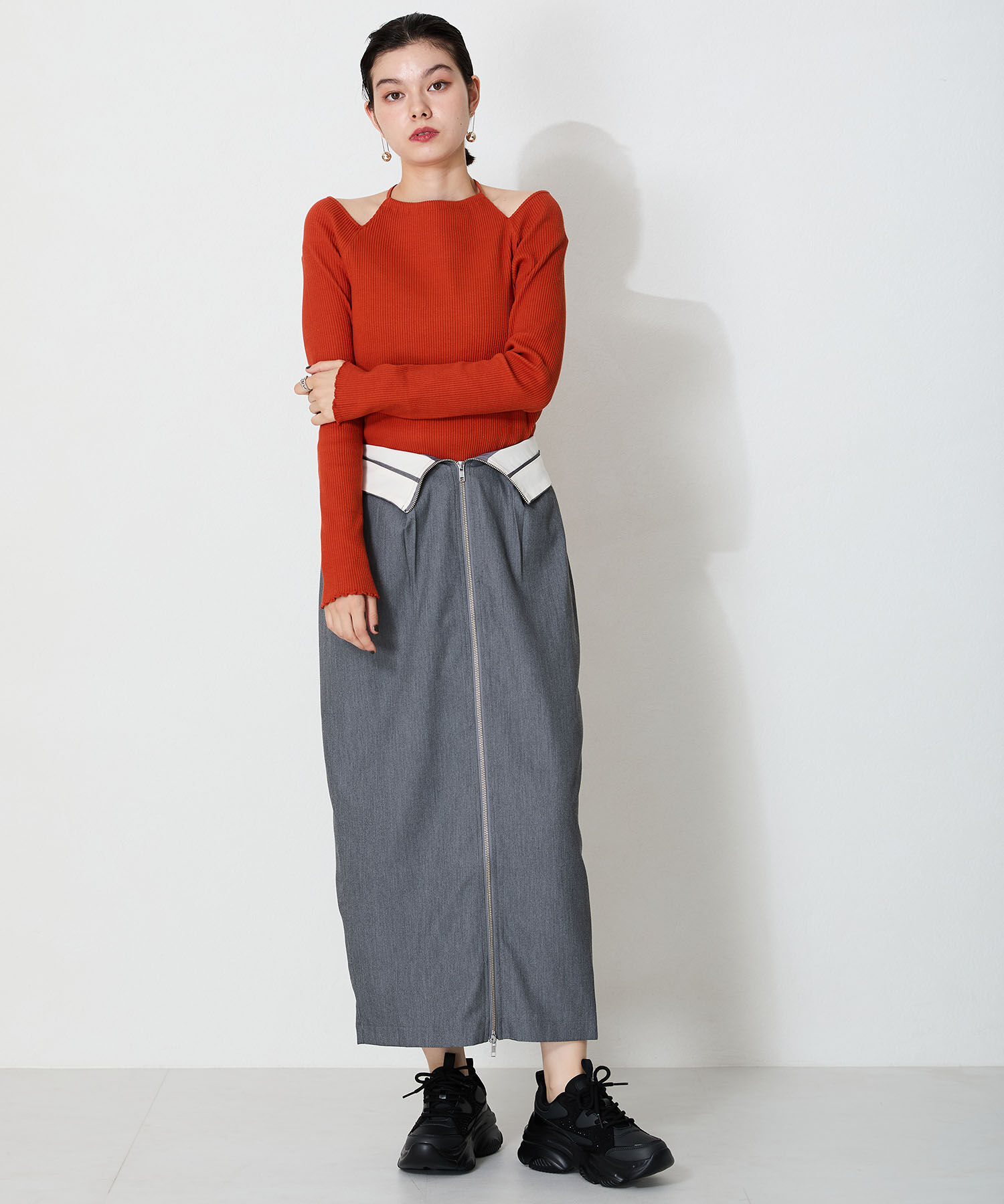 ORiental TRaffic「【アウトレット価格】ラインストーンパーツ厚底スニーカーOT3748」|スニーカー|