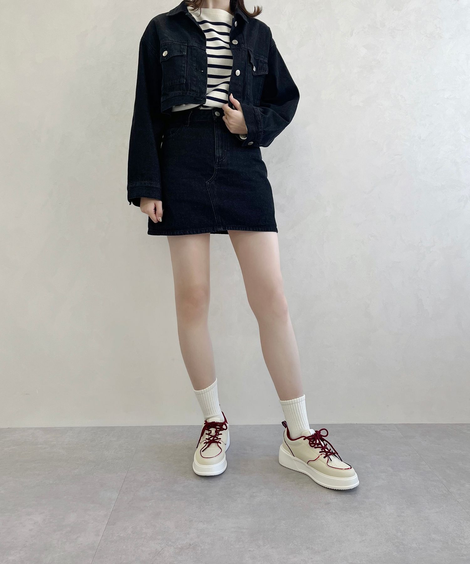 ORiental TRaffic「【新色追加】バイカラー ボリュームソール スニーカー /OT3750 厚底  クッション 軽量」|スニーカー|