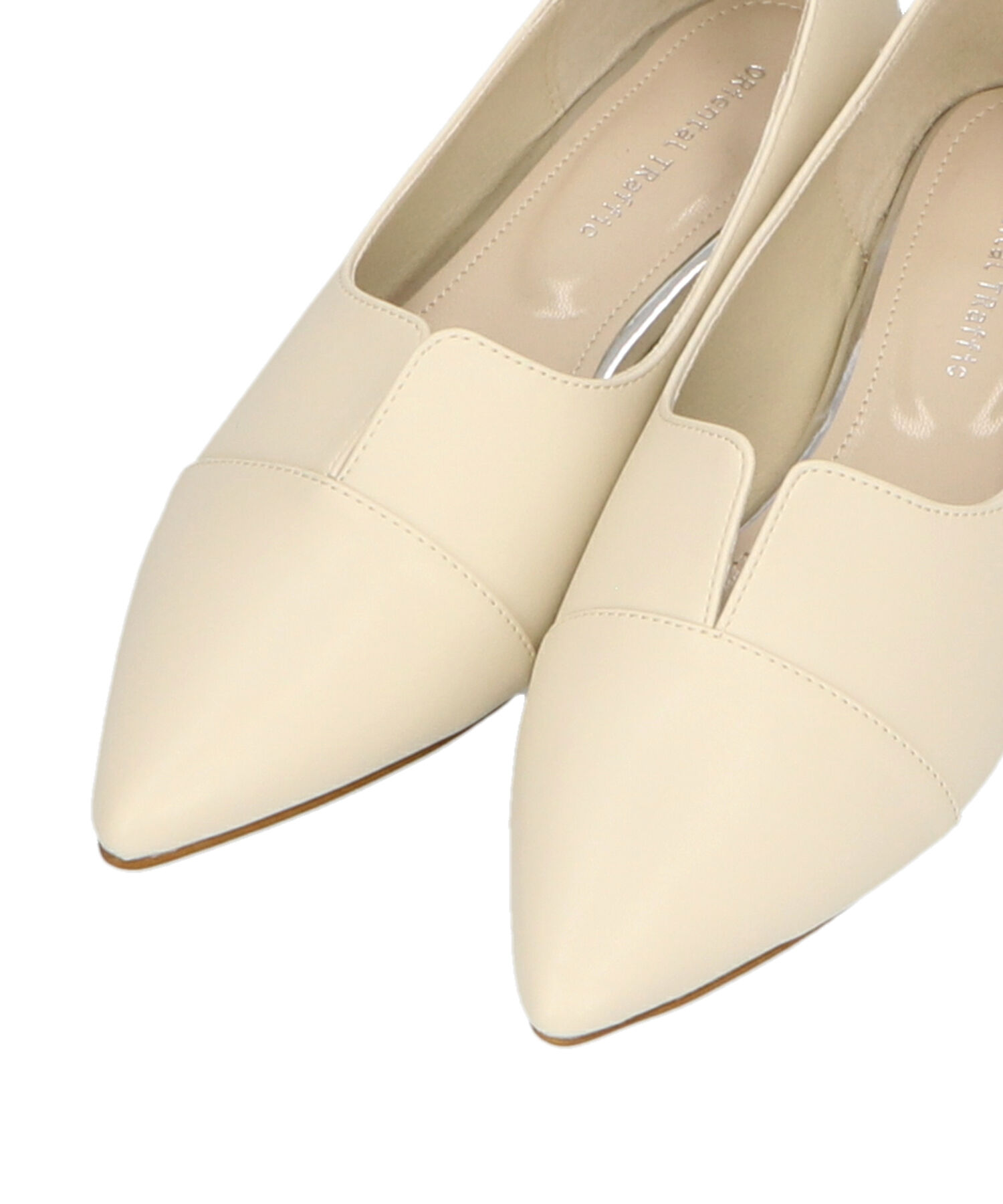 ORiental TRaffic「【WEB限定】メタリックライン フラット パンプス /45303 スリットパンプス 通勤靴」|パンプス|