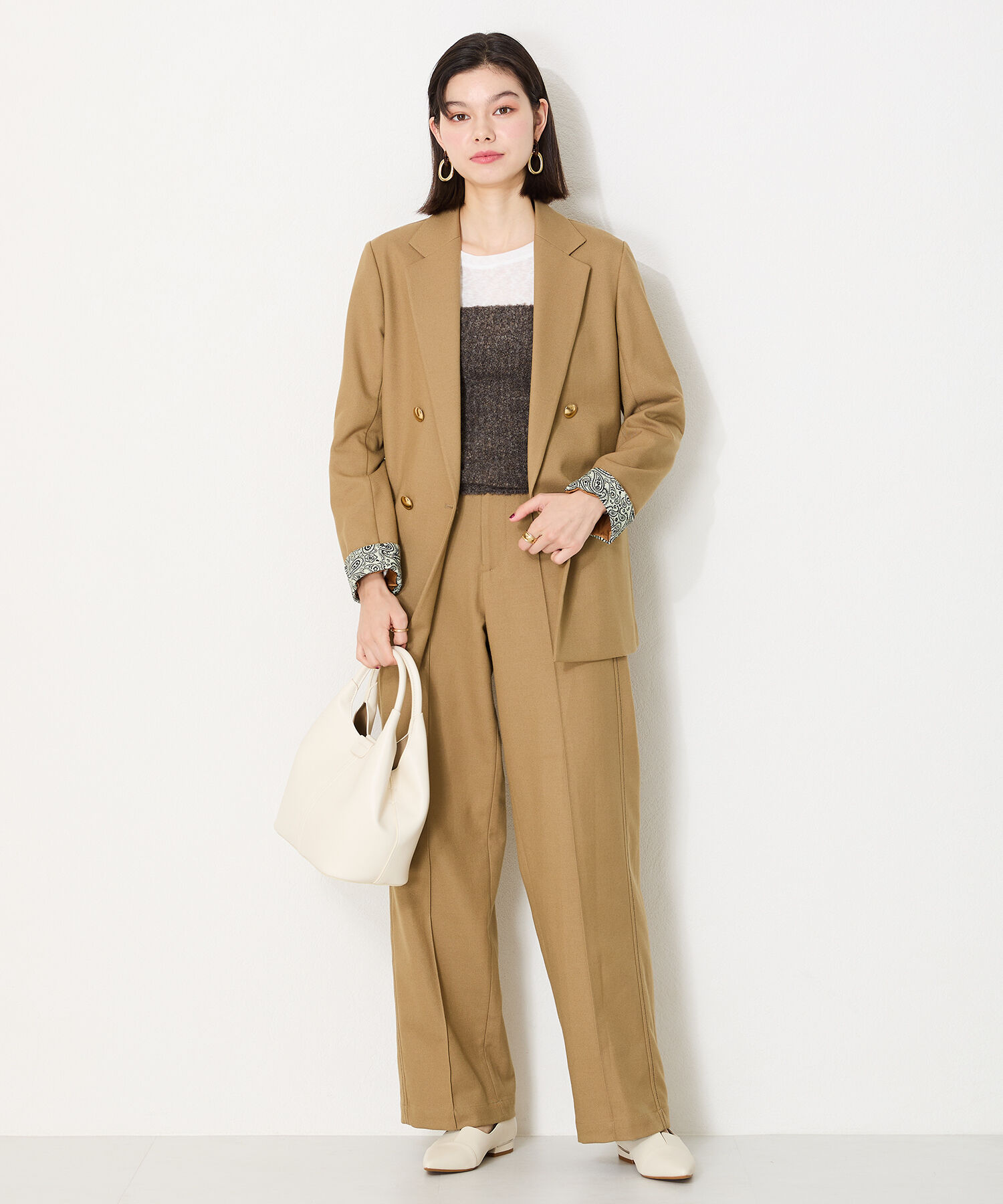 ORiental TRaffic「【WEB限定】メタリックライン フラット パンプス /45303 スリットパンプス 通勤靴」|パンプス|