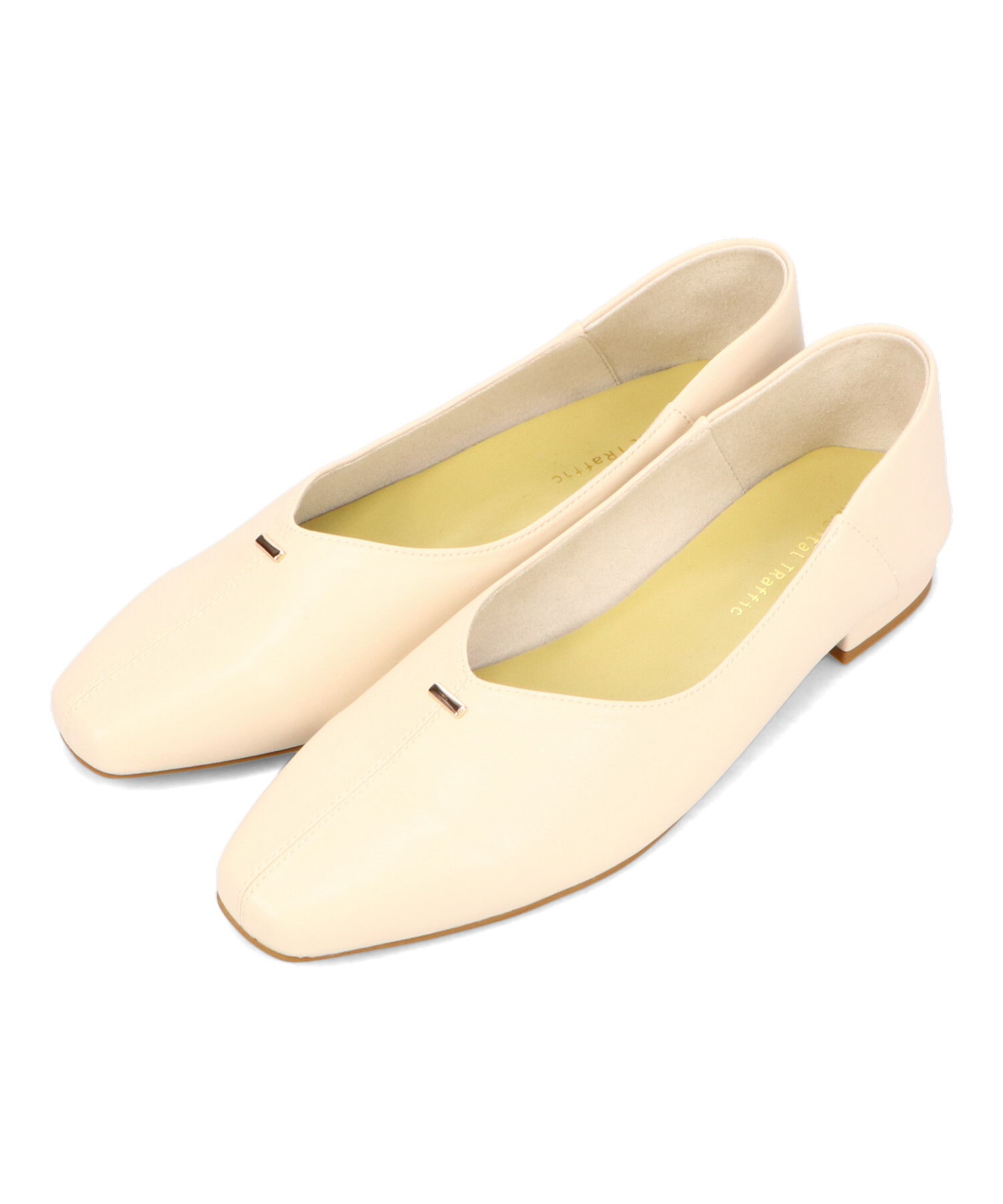 ORiental TRaffic「ゴールドパーツ Vカット バブーシュ /51112 パンプス 通勤靴 柔らかい」|パンプス|