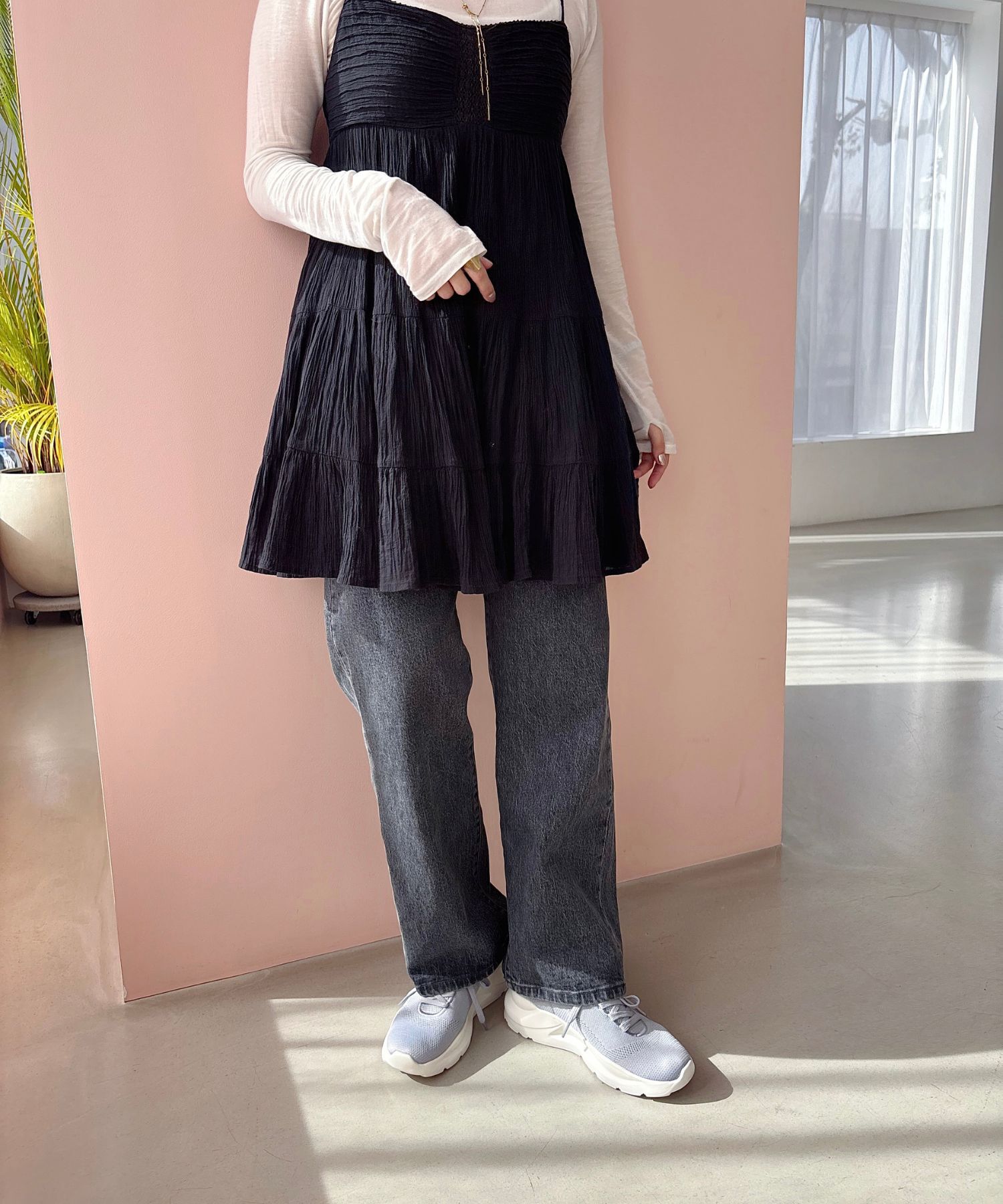 ORiental TRaffic「●再入荷● 【瞬間フィット】 ニットスニーカー /OT3757 軽量 歩きやすい 楽ちん ハンズフリー」|スニーカー|