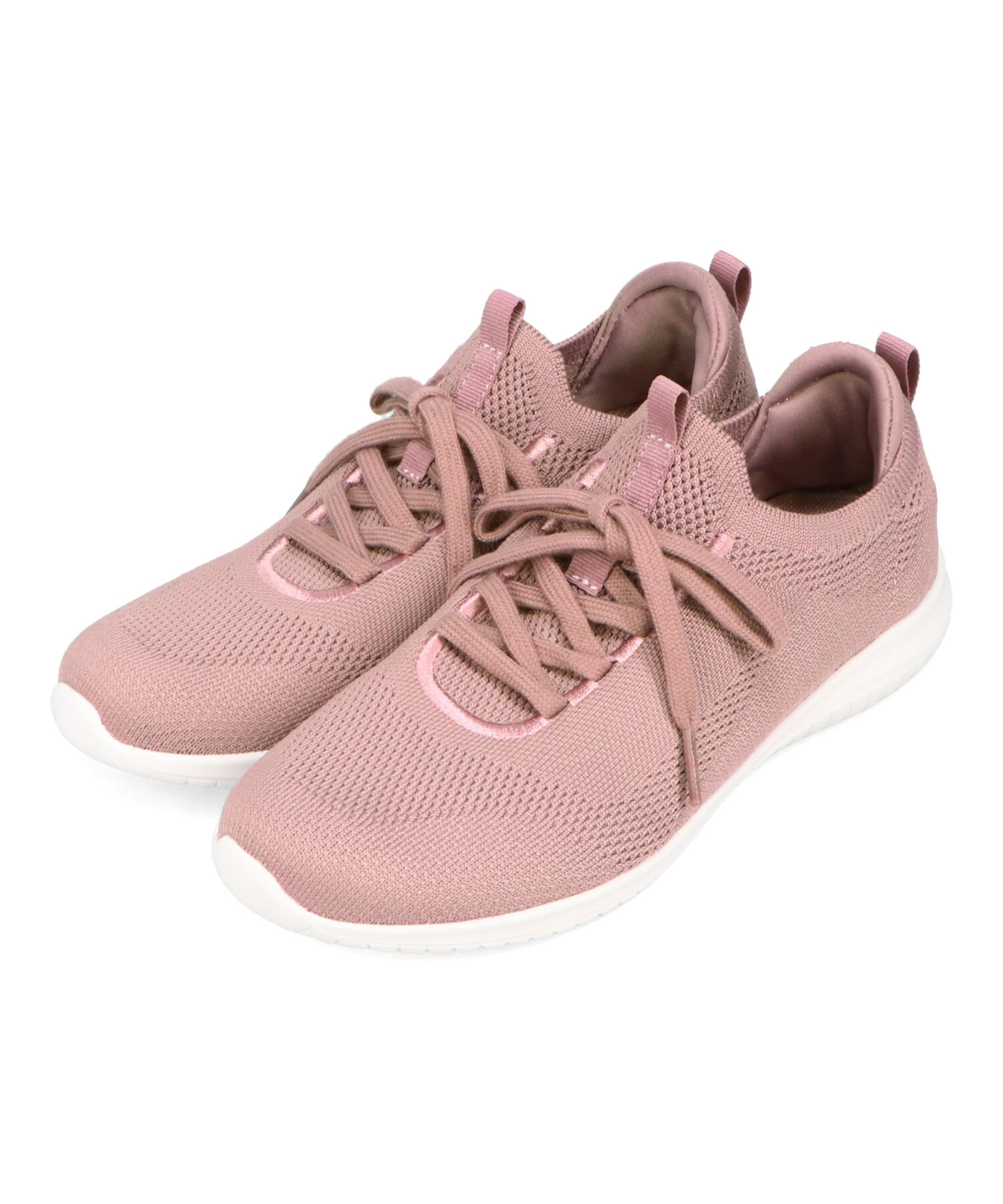 ORiental TRaffic「●2025春夏新作●レースアップ ニット スニーカー /OT3765  トレンド　人気  軽い ワンタッチ」|スニーカー|