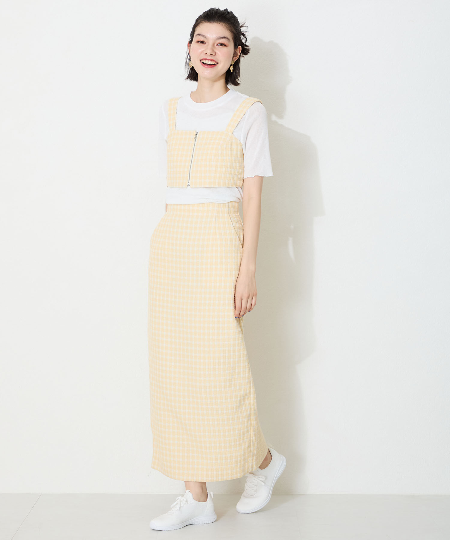 ORiental TRaffic「●2025春夏新作●レースアップ ニット スニーカー /OT3765  トレンド　人気  軽い ワンタッチ」|スニーカー|