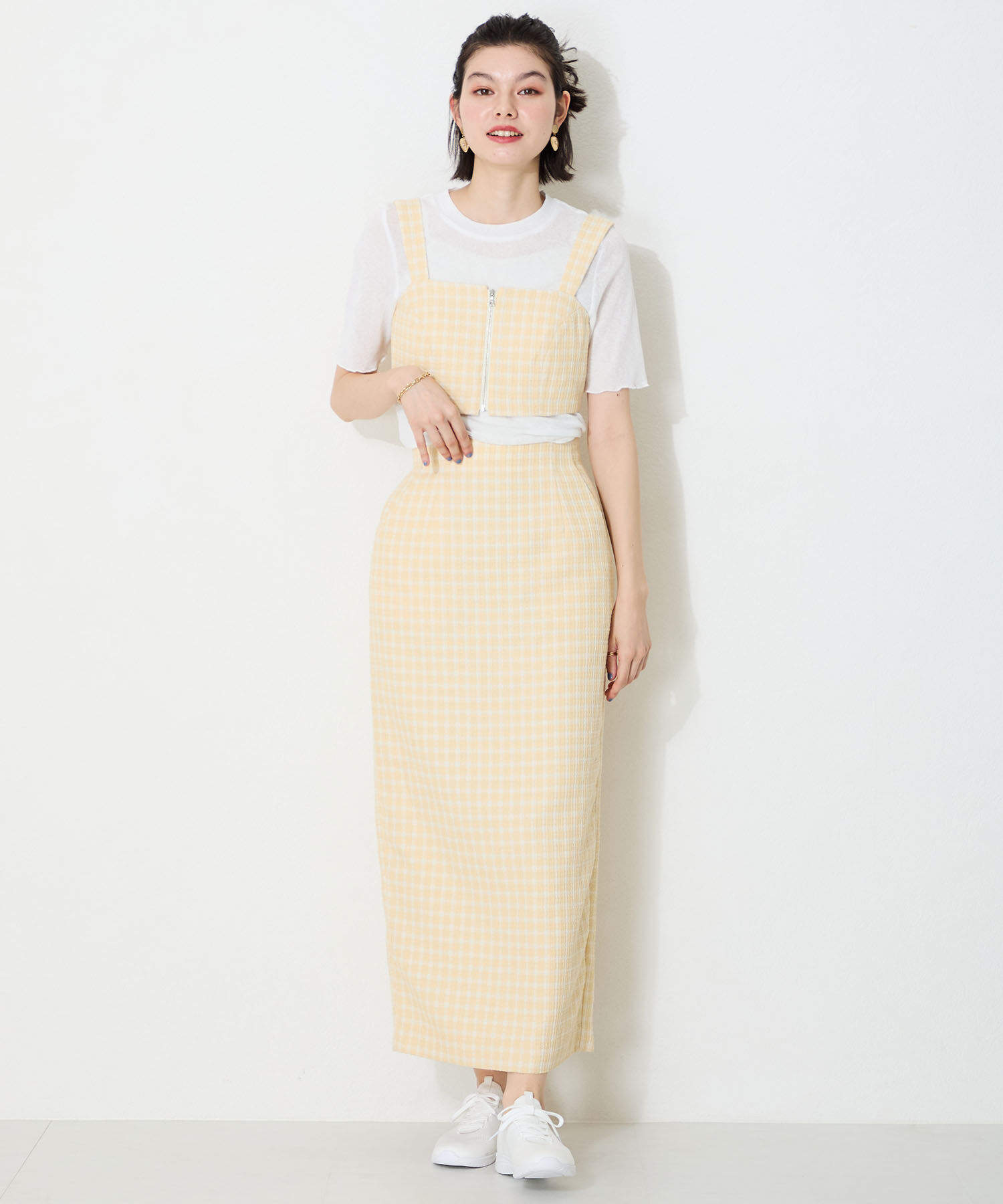 ORiental TRaffic「●2025春夏新作●レースアップ ニット スニーカー /OT3765  トレンド　人気  軽い ワンタッチ」|スニーカー|