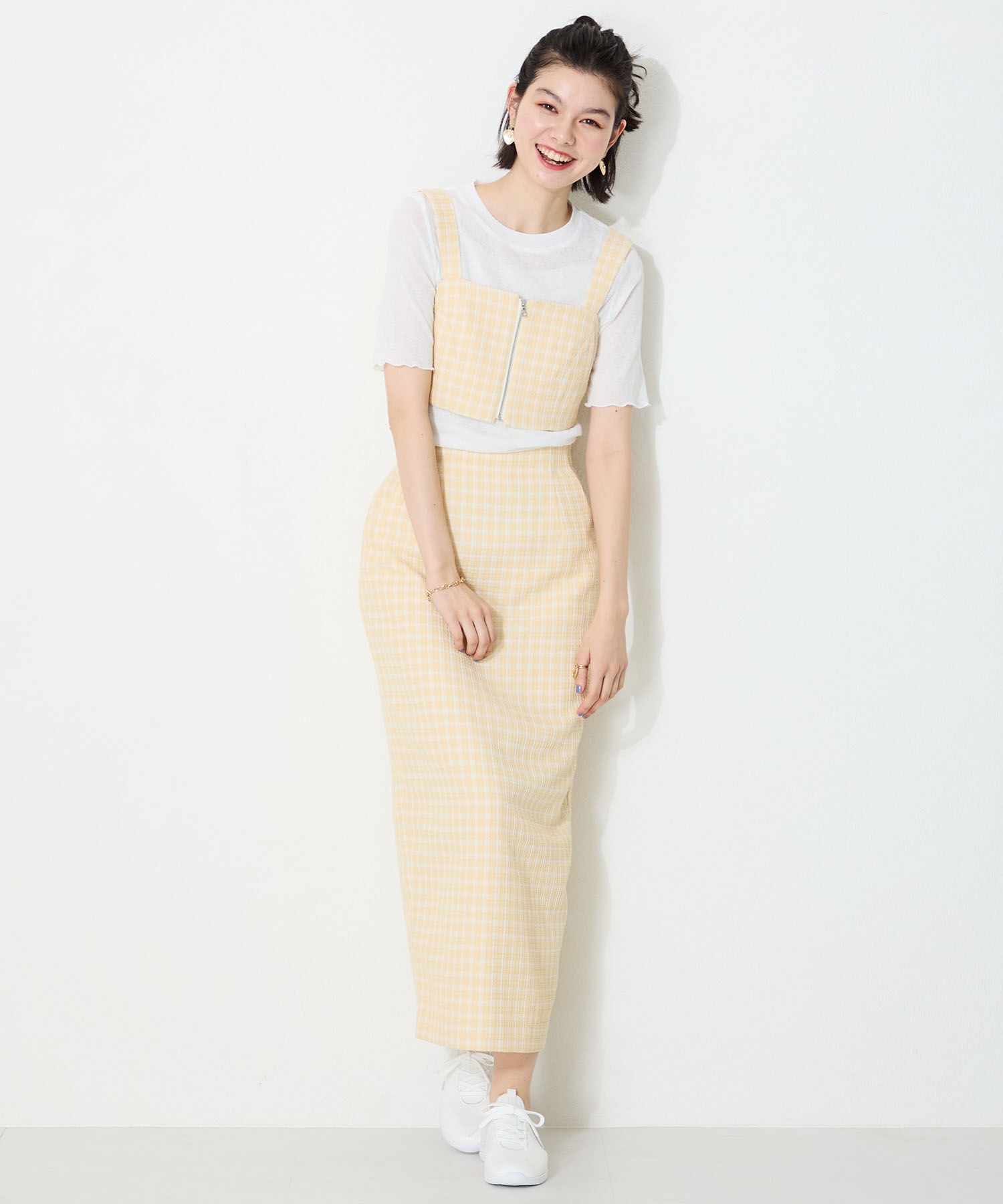 ORiental TRaffic「●2025春夏新作●レースアップ ニット スニーカー /OT3765  トレンド　人気  軽い ワンタッチ」|スニーカー|