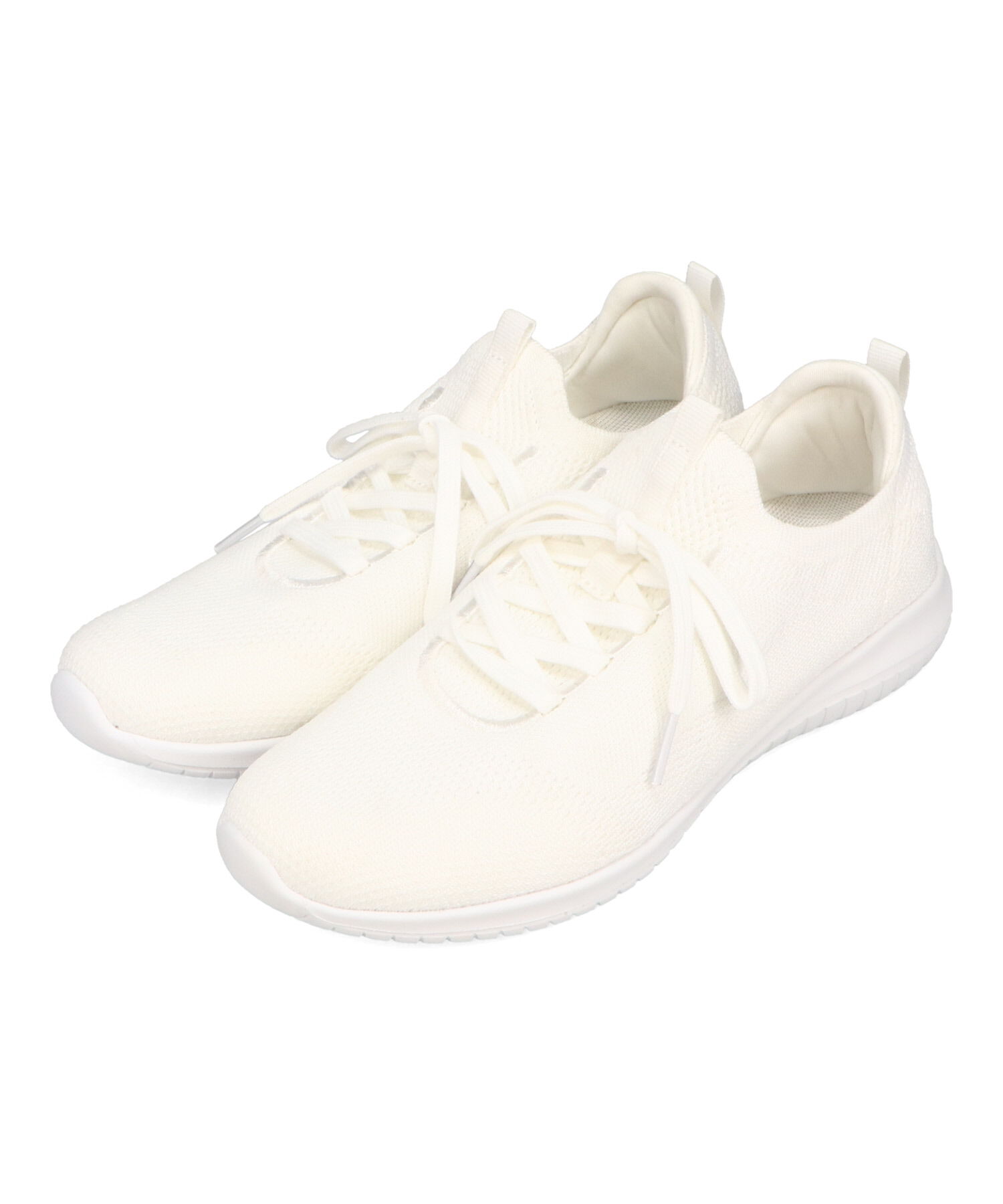 ORiental TRaffic「●2025春夏新作●レースアップ ニット スニーカー /OT3765  トレンド　人気  軽い ワンタッチ」|スニーカー|