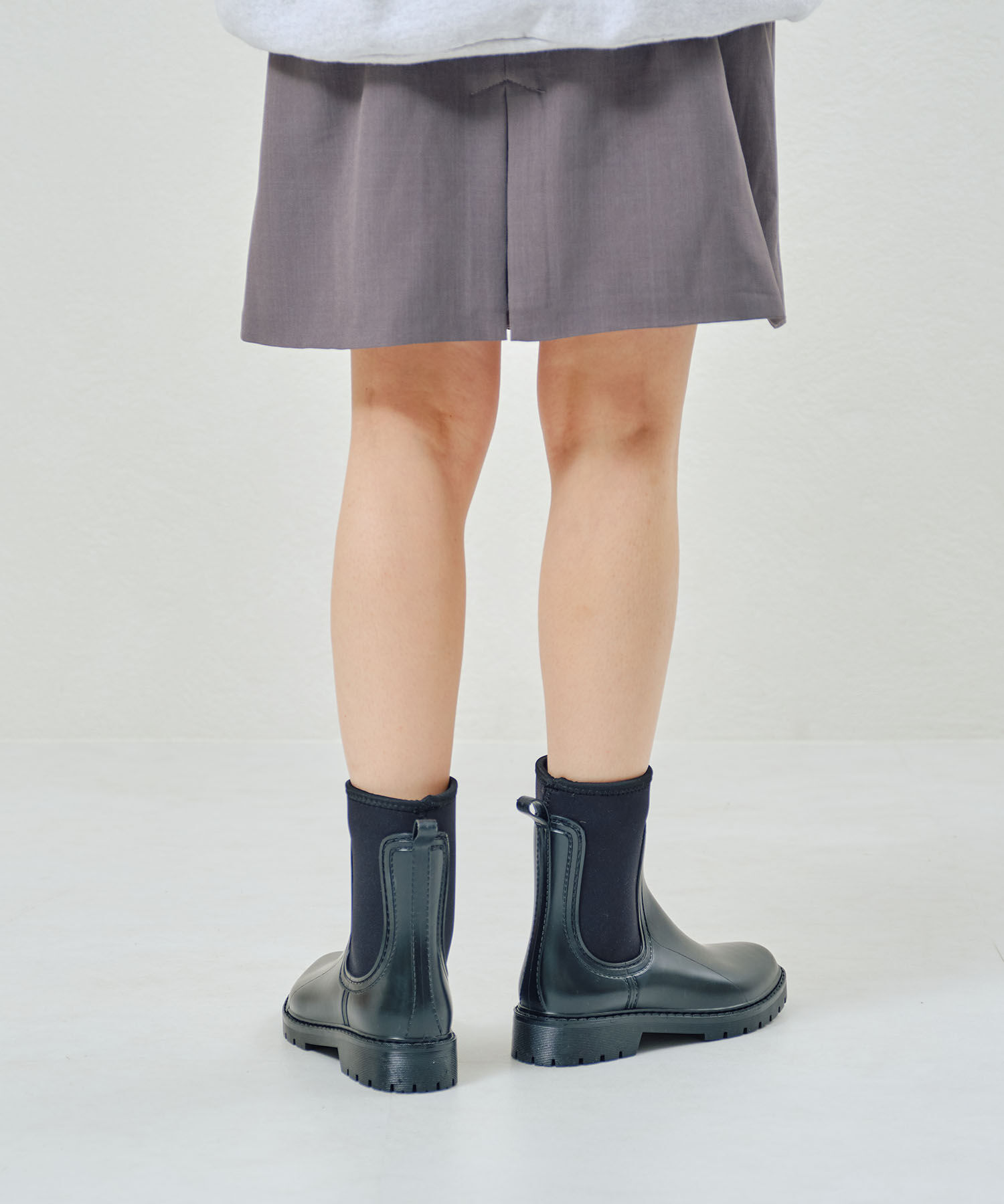 ORiental TRaffic「【防水】●2025春夏新作●サイドネオプレーンレインブーツ/R-0019 レインブーツ 人気 トレンド 売れてる」|ショートブーツ|