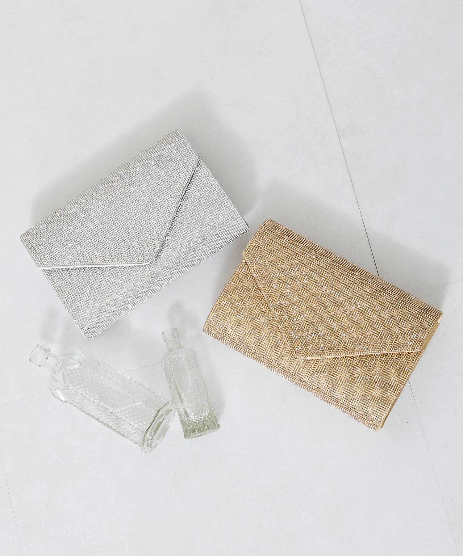 ORiental TRaffic「●2025春夏新作●ラインストーンエンベロープクラッチバッグ/MOB021」|ハンドバッグ|