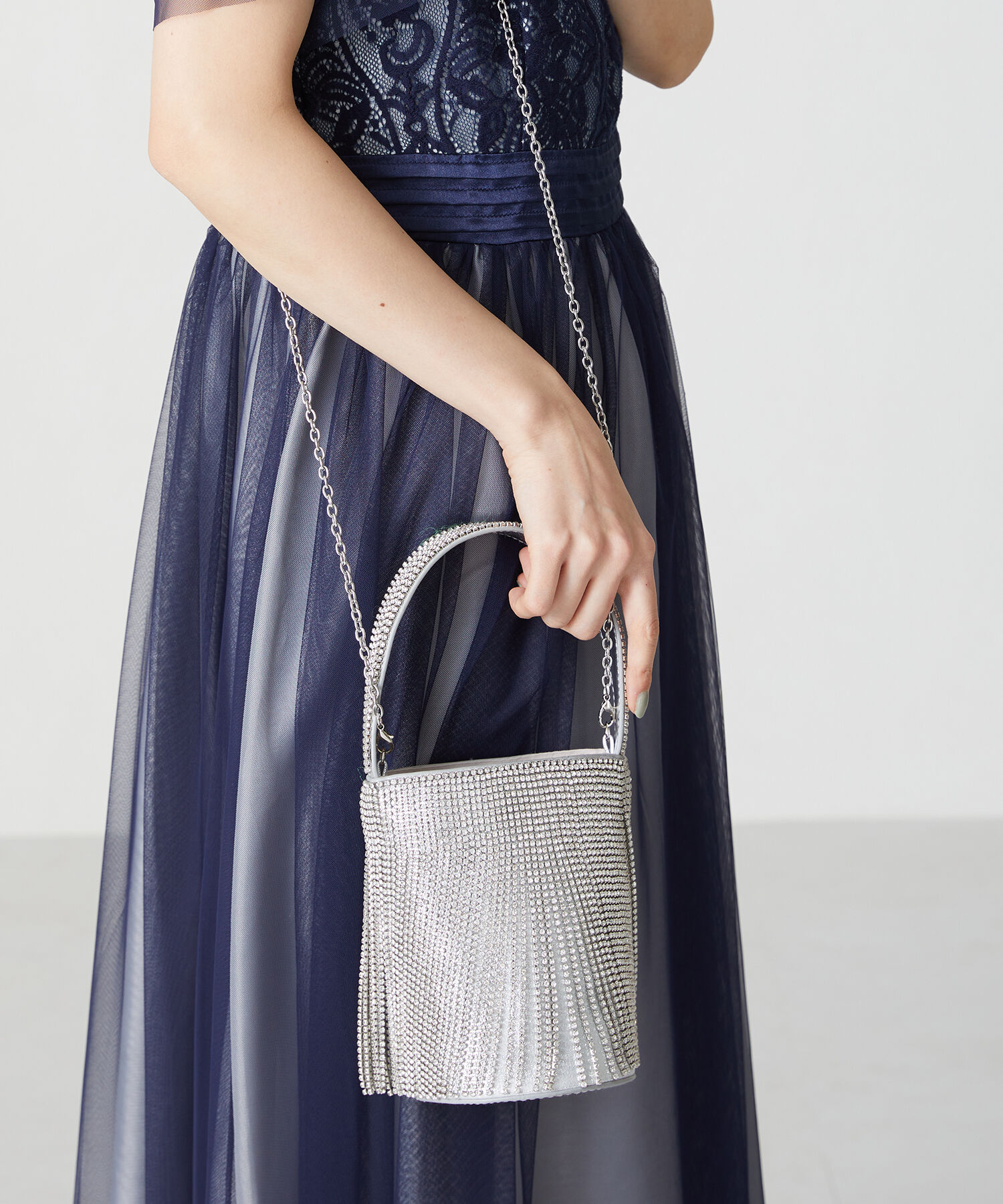 ORiental TRaffic「ラインストーンフリンジバッグ/MOB015」|ハンドバッグ|