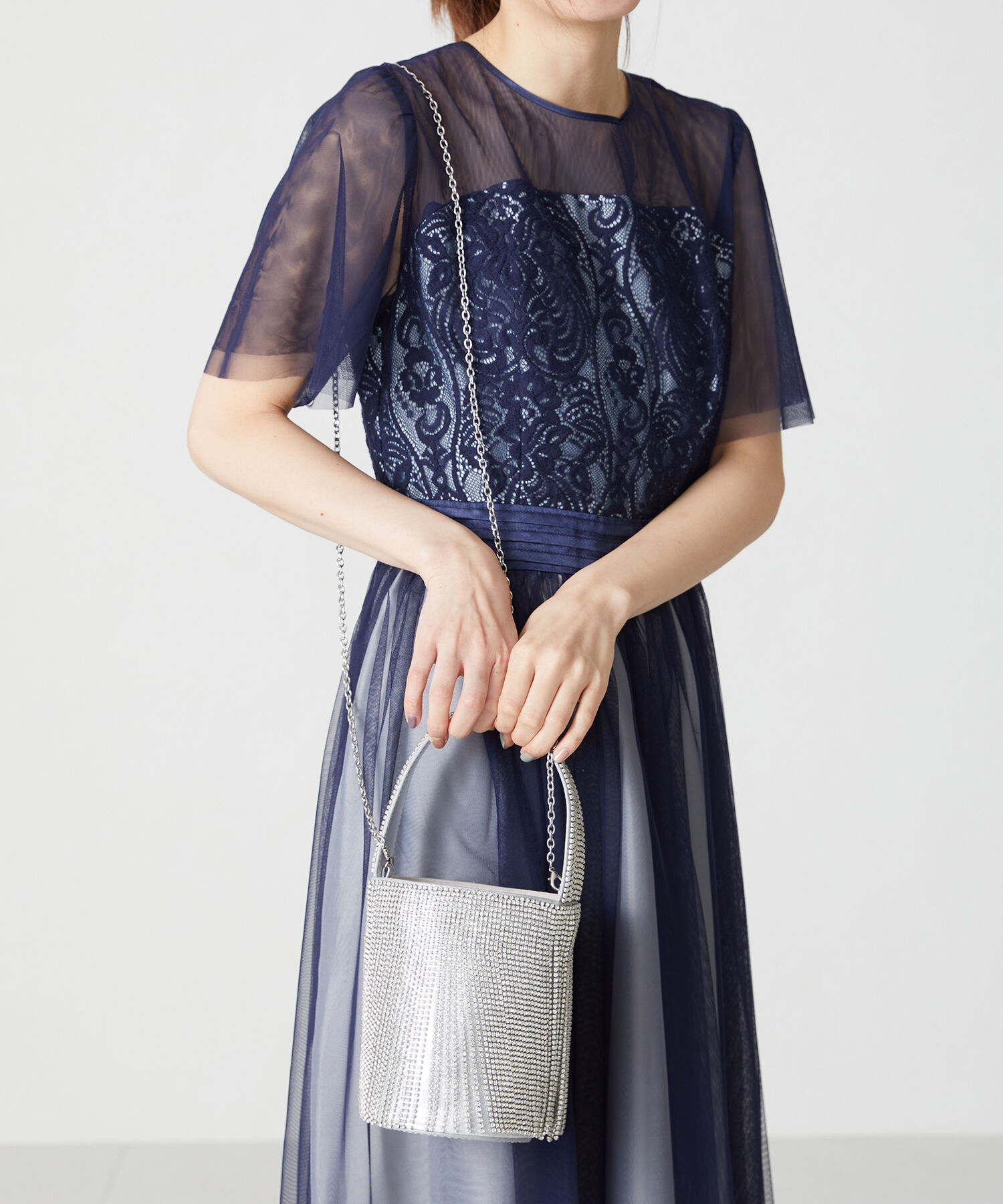 ORiental TRaffic「ラインストーンフリンジバッグ/MOB015」|ハンドバッグ|