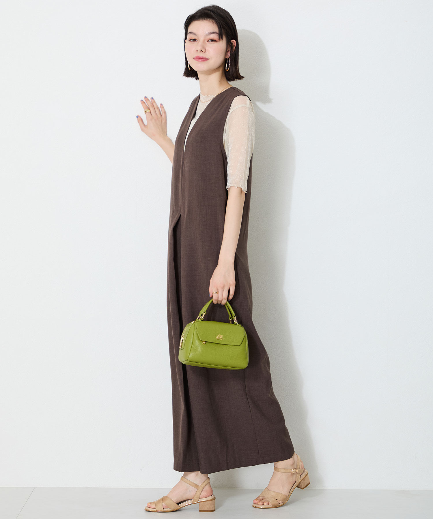 ORiental TRaffic「【WEB限定】●2025春夏新作●クロスストラップメタリックラインサンダル/55201 サンダル トレンド 人気」|サンダル|