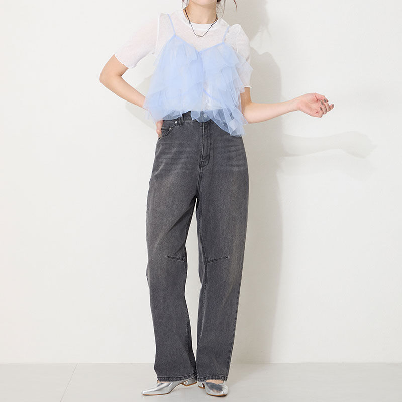 ORiental TRaffic「【WEB限定】スリットカット ポインテッドトゥ ヒール パンプス /55105 通勤 Vカット シンプル」|パンプス|