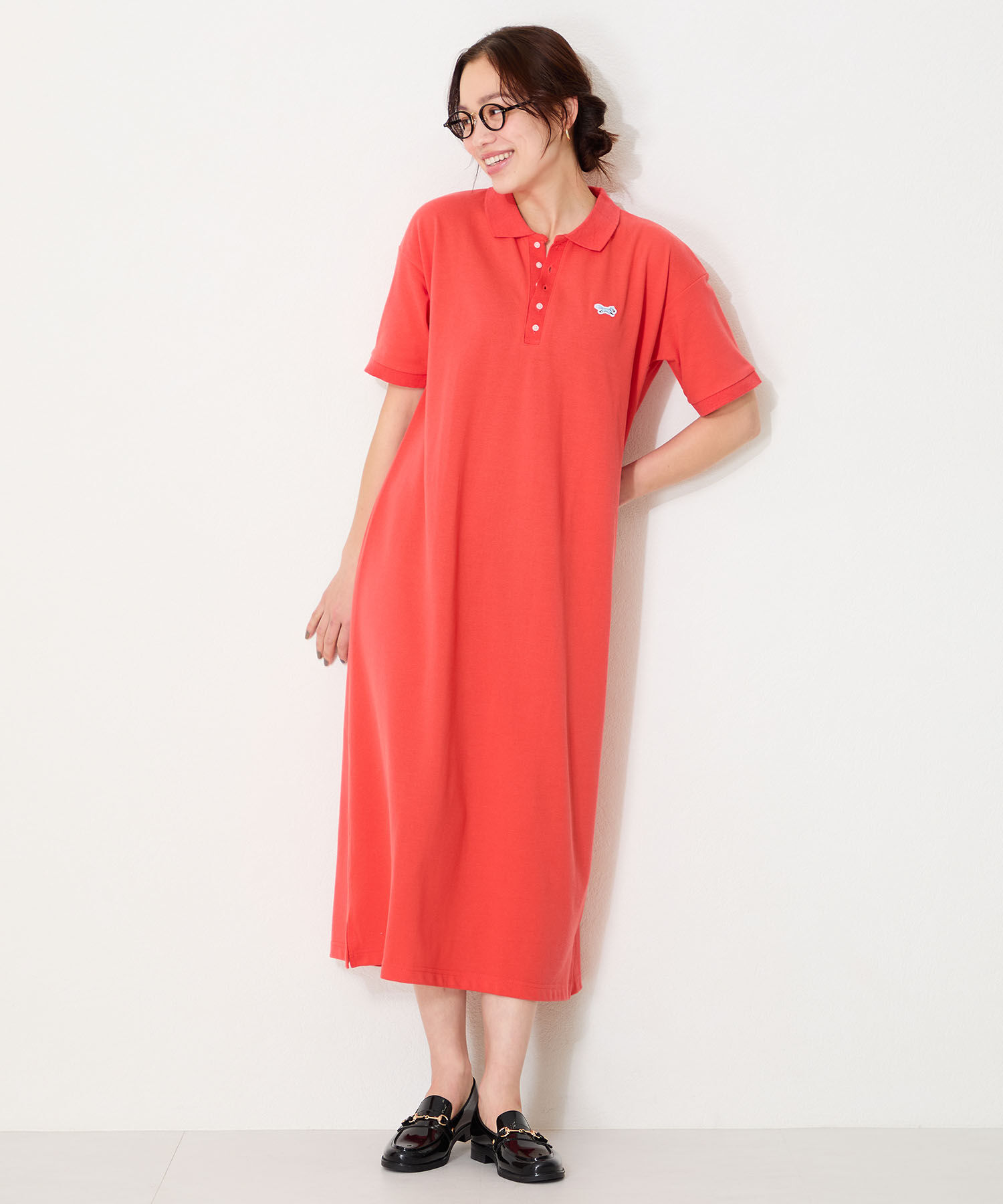 ORiental TRaffic「【防水】ビットモチーフ PVC レイン ローファー /R-1021 柔らかい 通勤 ゆったり」|パンプス|