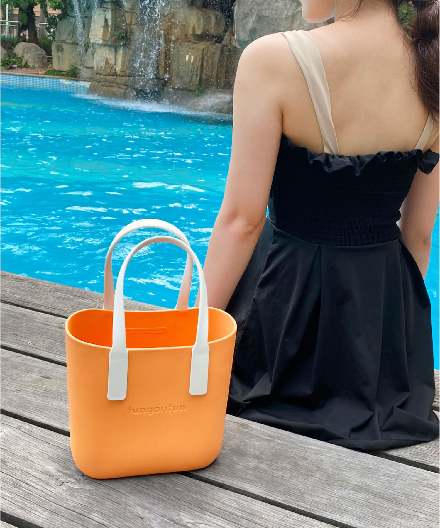 fungoofun「【WEB限定】EVAスクエアトートバッグ/G-0022 ハンドバッグ 軽い 軽量」|ハンドバッグ|