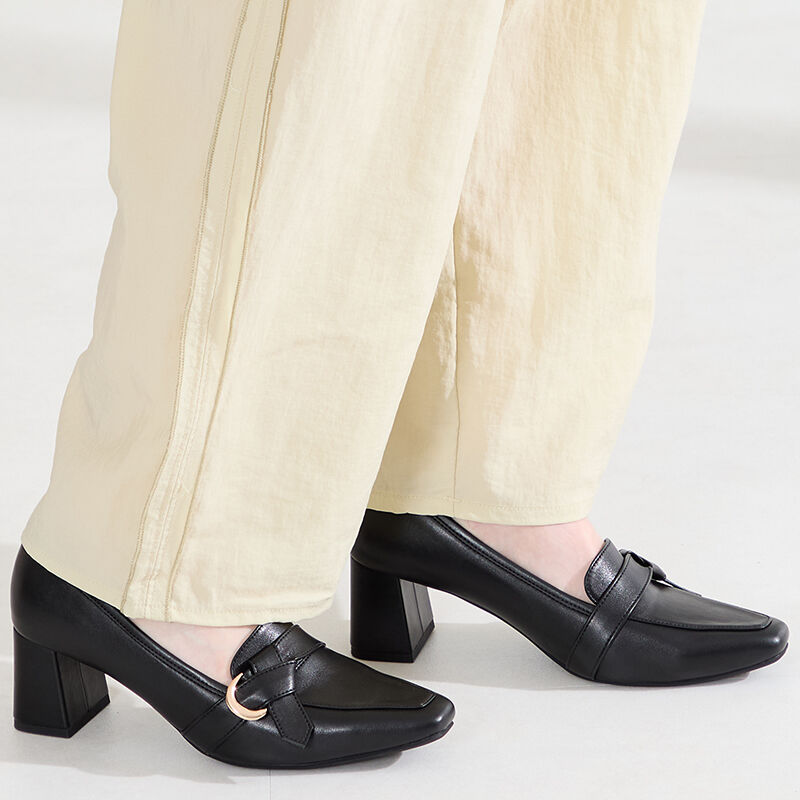 ORiental TRaffic「●2026春夏新作●サイドベルトヒールローファー/61110 ローファー ヒール 」|ローファー|