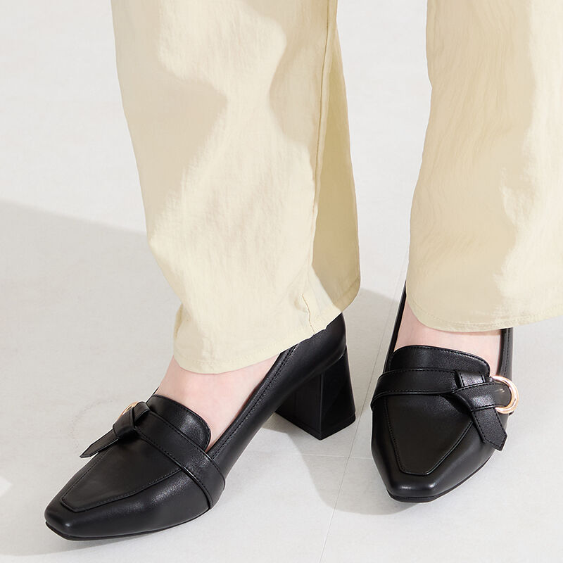 ORiental TRaffic「●2026春夏新作●サイドベルトヒールローファー/61110 ローファー ヒール 」|ローファー|